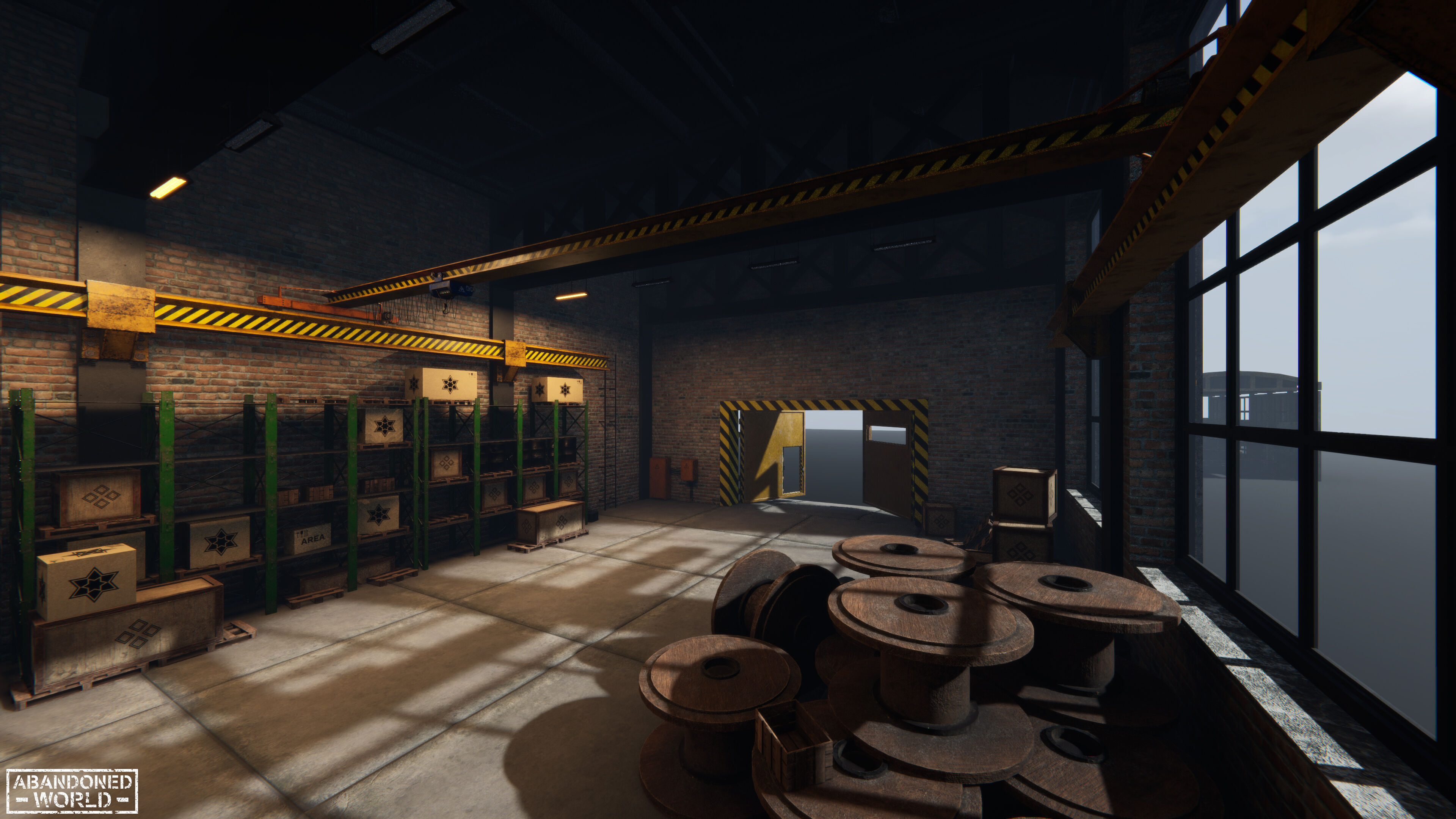 Modular Warehouse for Unity Low-poly 3D model_8