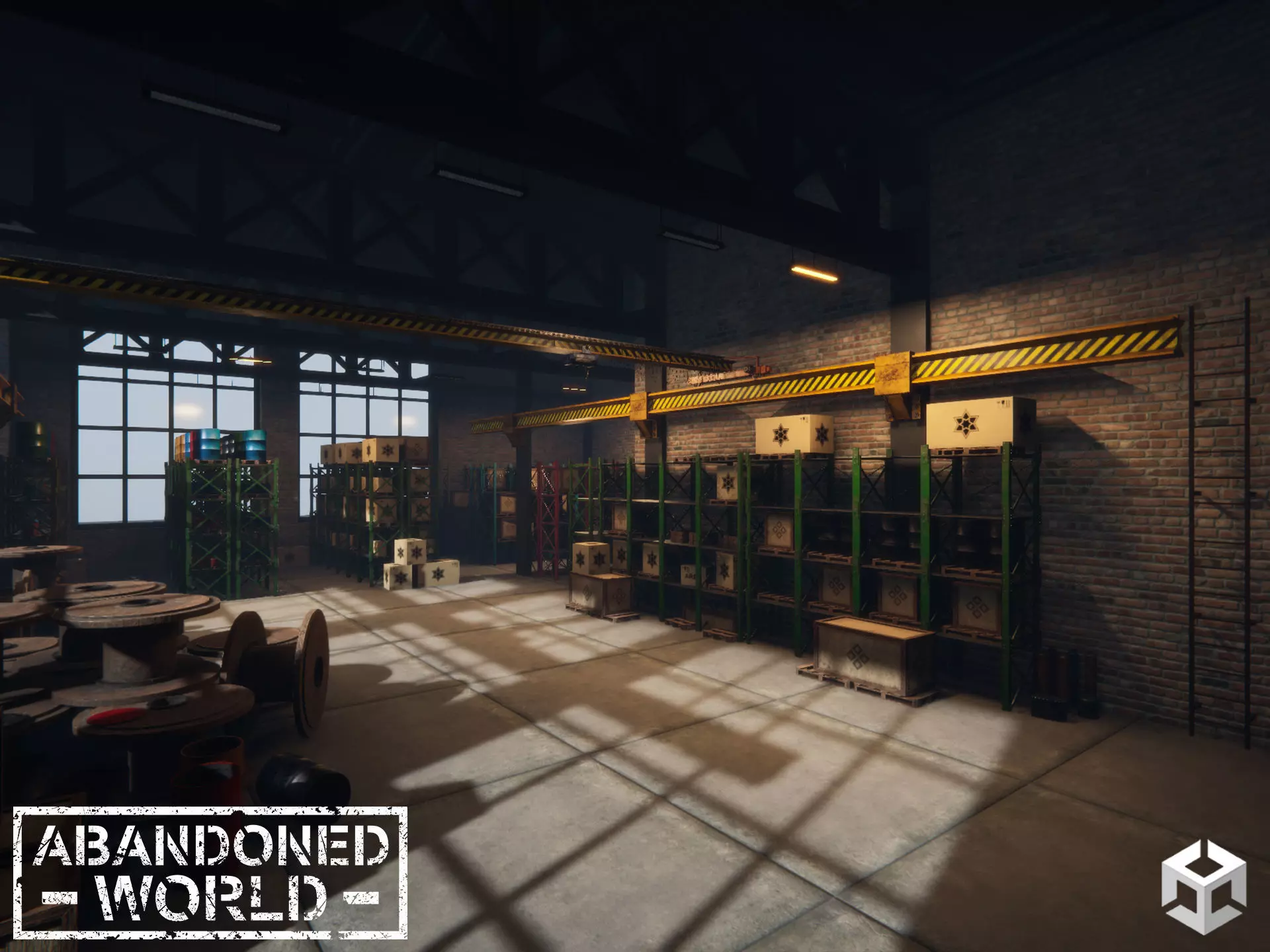 Modular Warehouse for Unity Low-poly 3D model_0