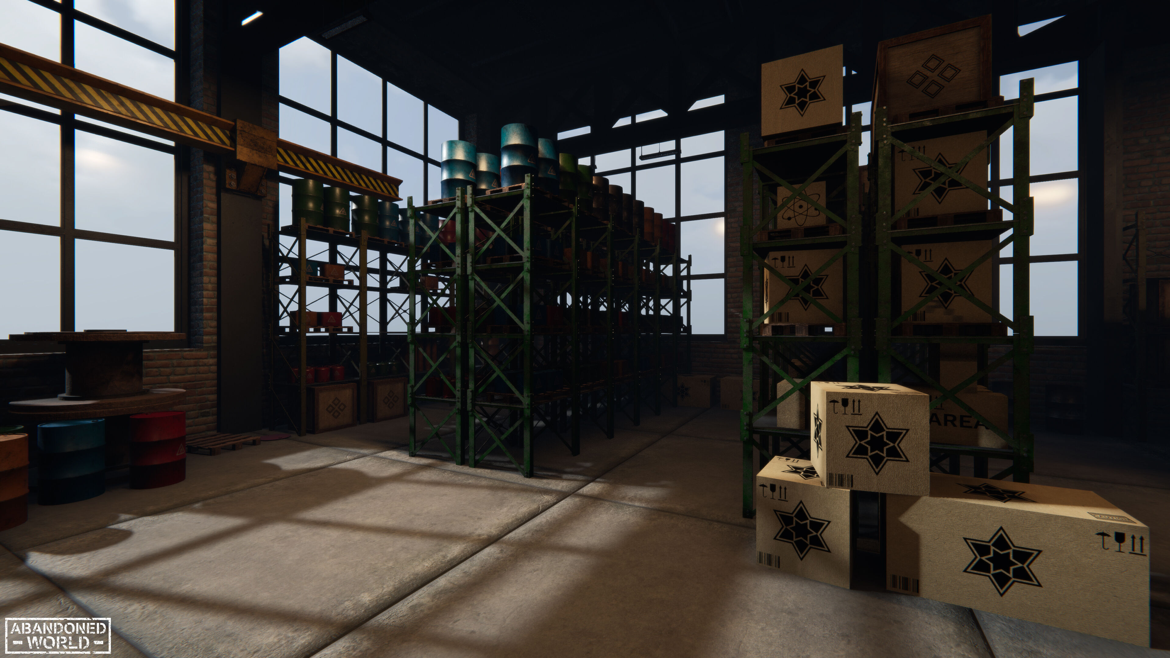 Modular Warehouse for Unity Low-poly 3D model_3