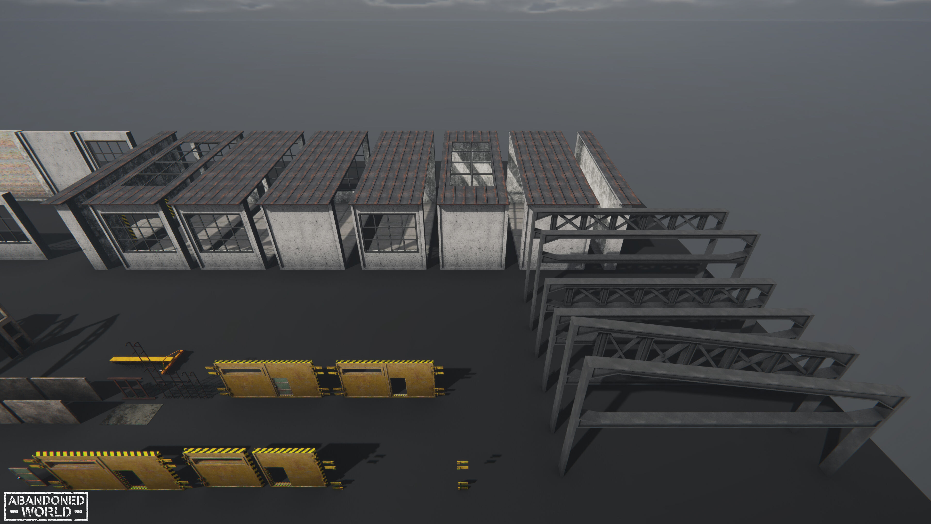 Modular Warehouse for Unity Low-poly 3D model_19