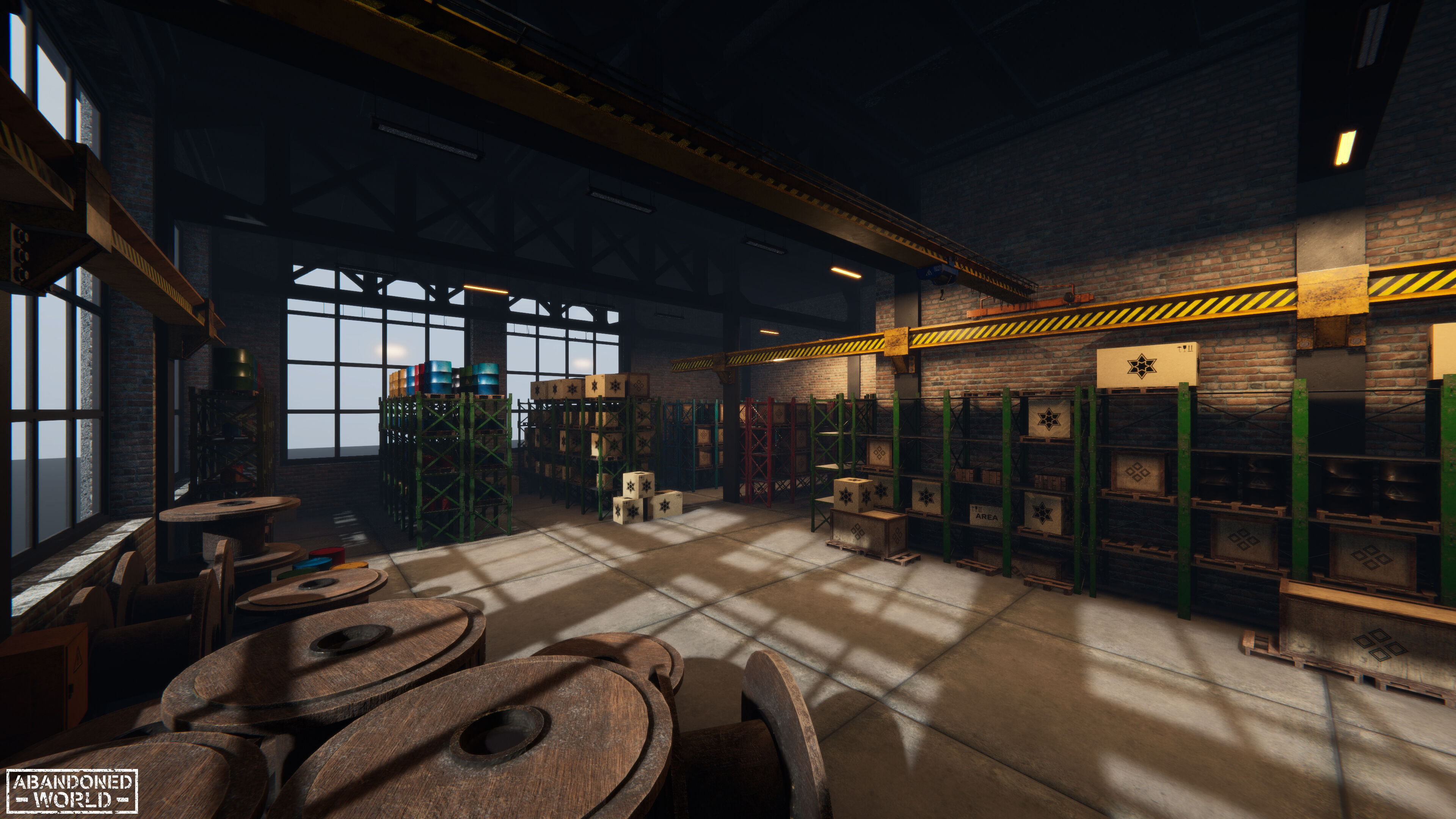 Modular Warehouse for Unity Low-poly 3D model_4