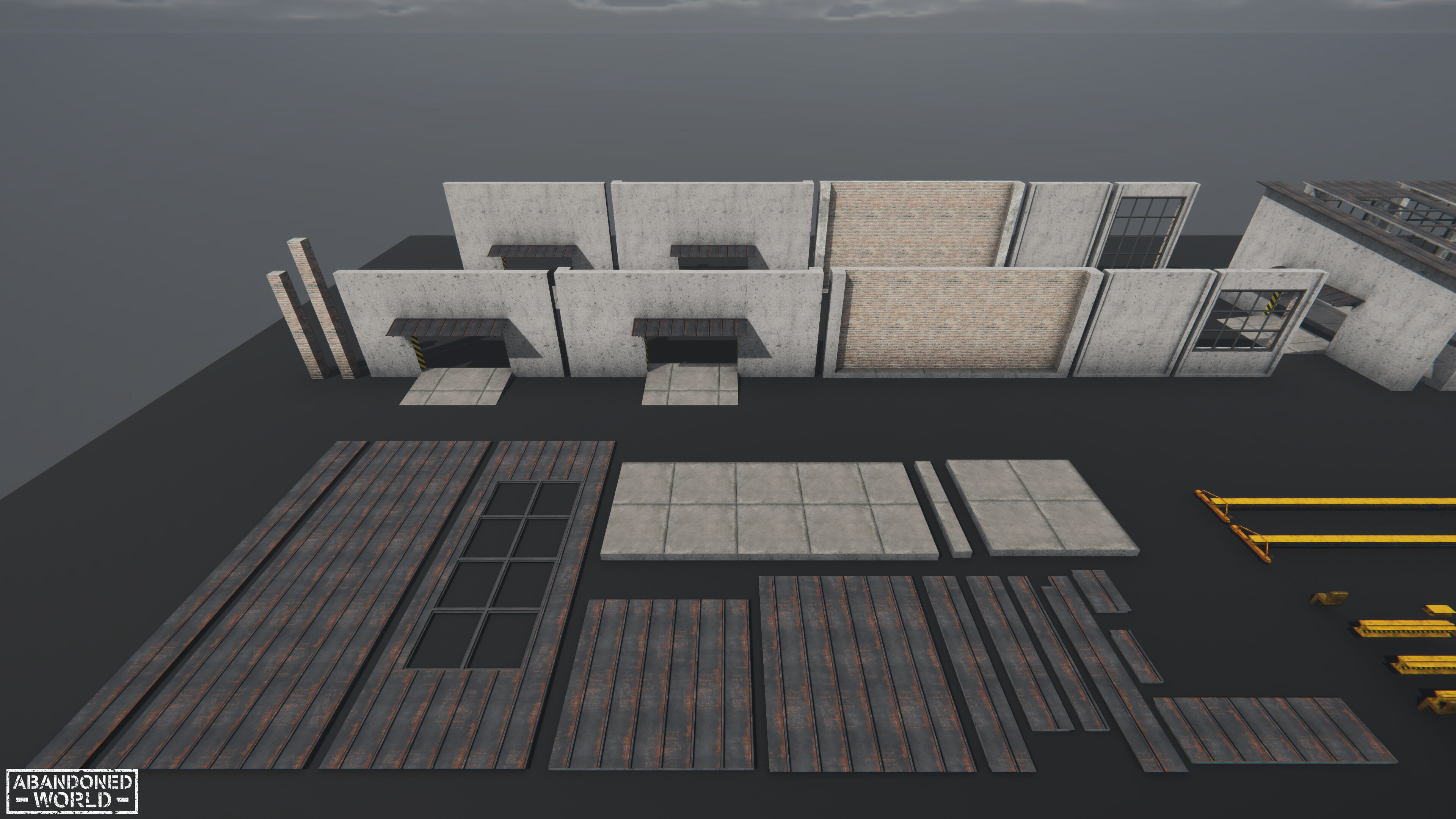 Modular Warehouse for Unity Low-poly 3D model_16