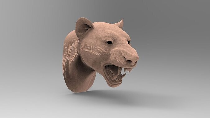 lion  head 3D model