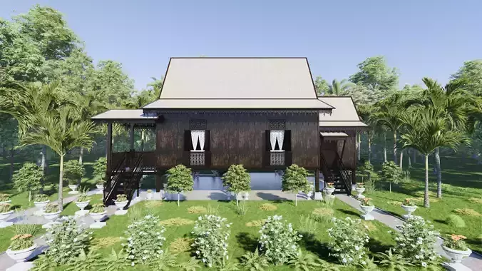 Pulau Pinang Traditional House of Malaysia