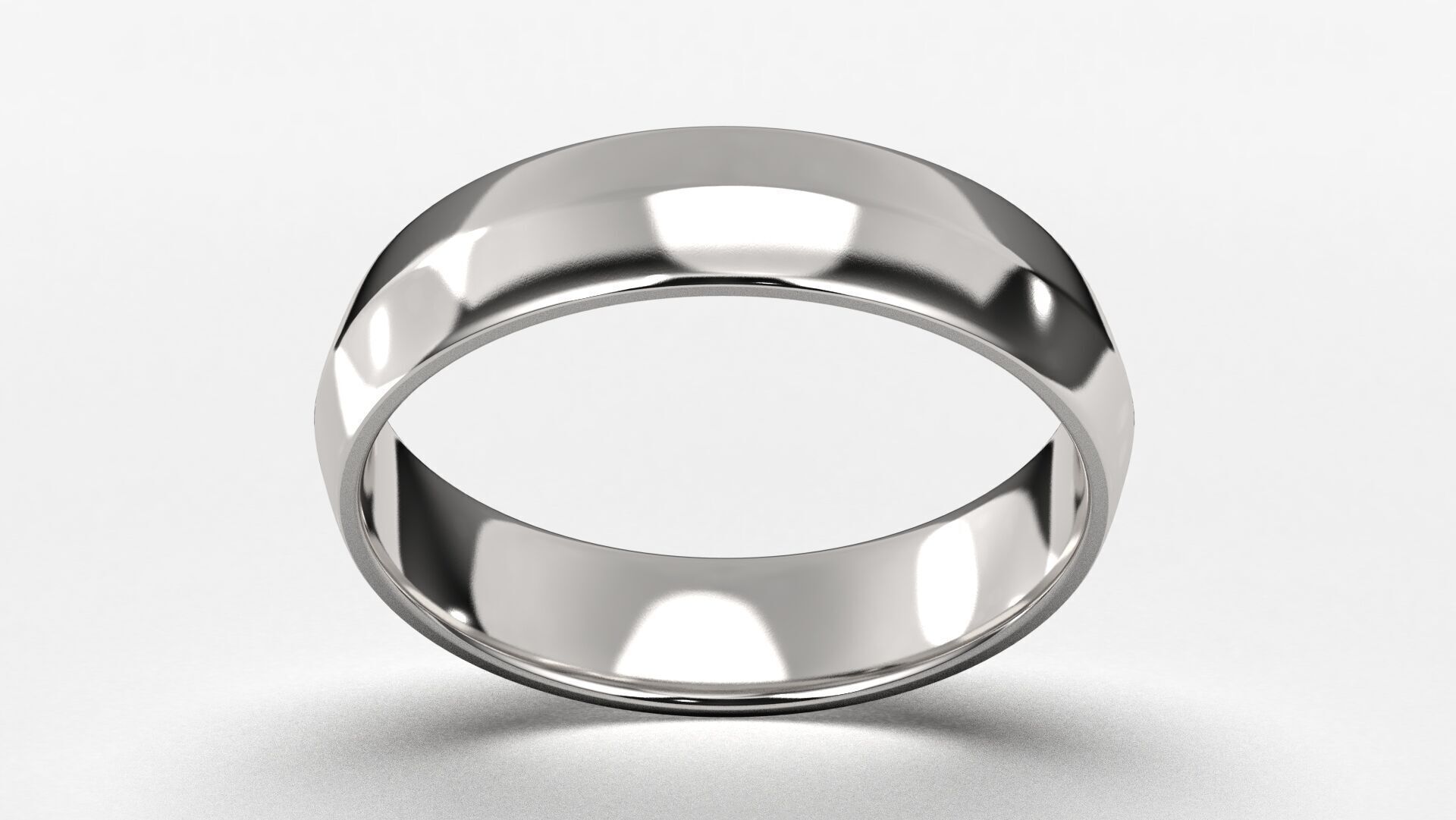 Band Ring for Men print model 3D R0139-W 5mm 3D print model_11