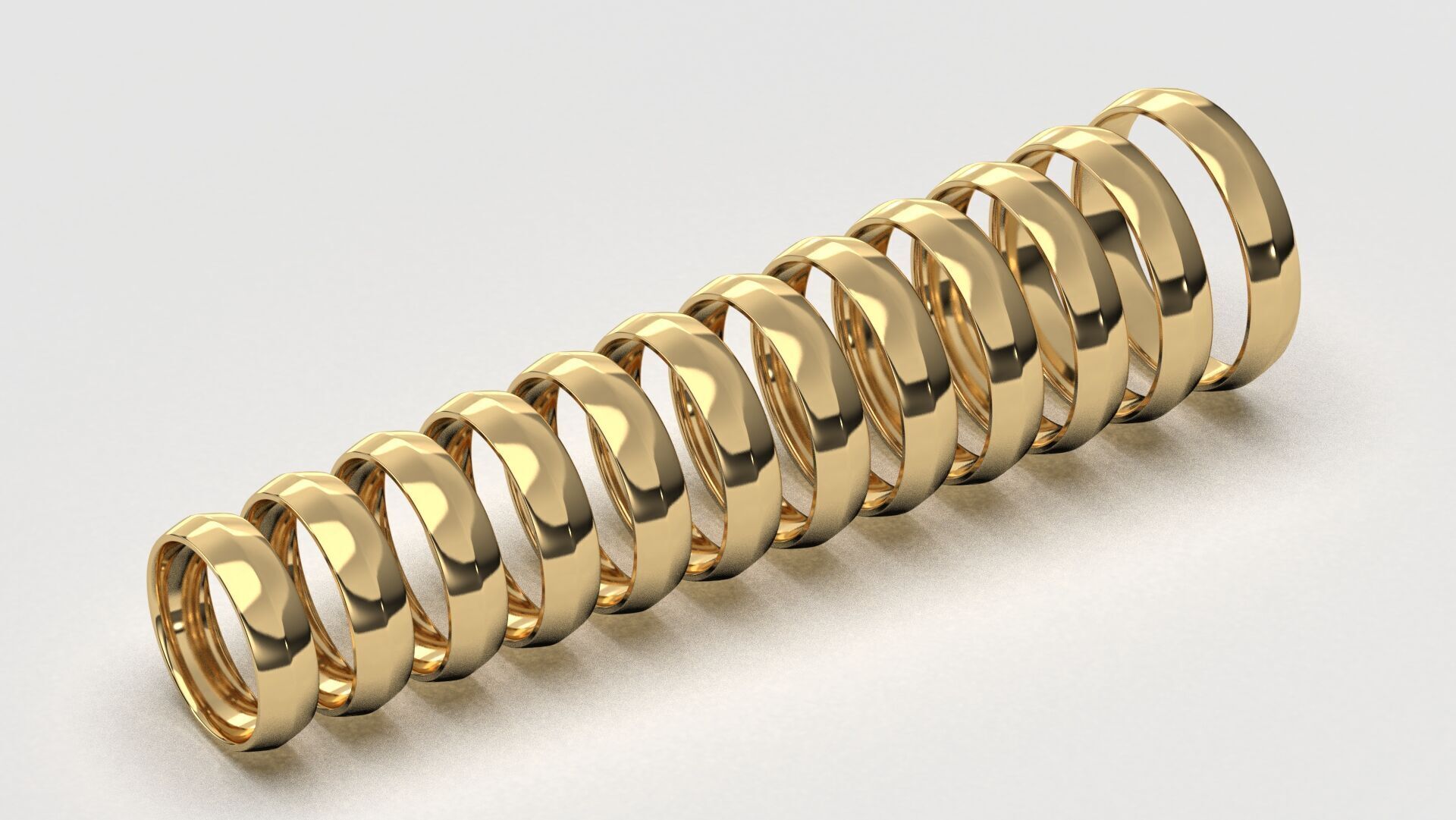 Band Ring for Men print model 3D R0139-W 5mm 3D print model_3