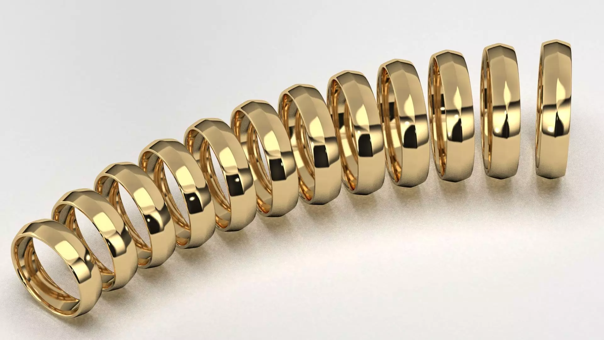 Band Ring for Men print model 3D R0139-W 5mm 3D print model_0