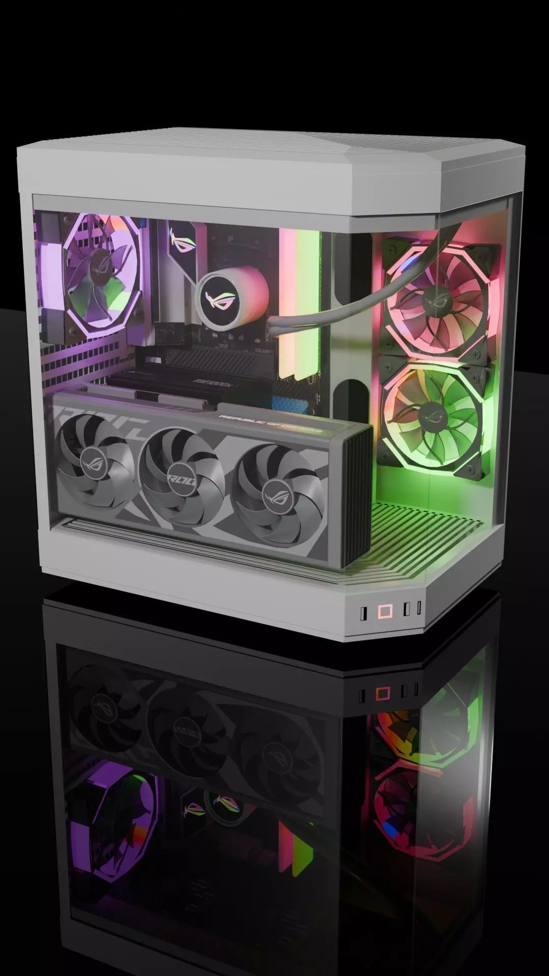 gaming pc 3D model_0