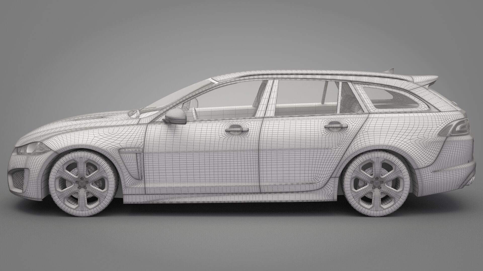 Jaguar XF 2014 3D model_24