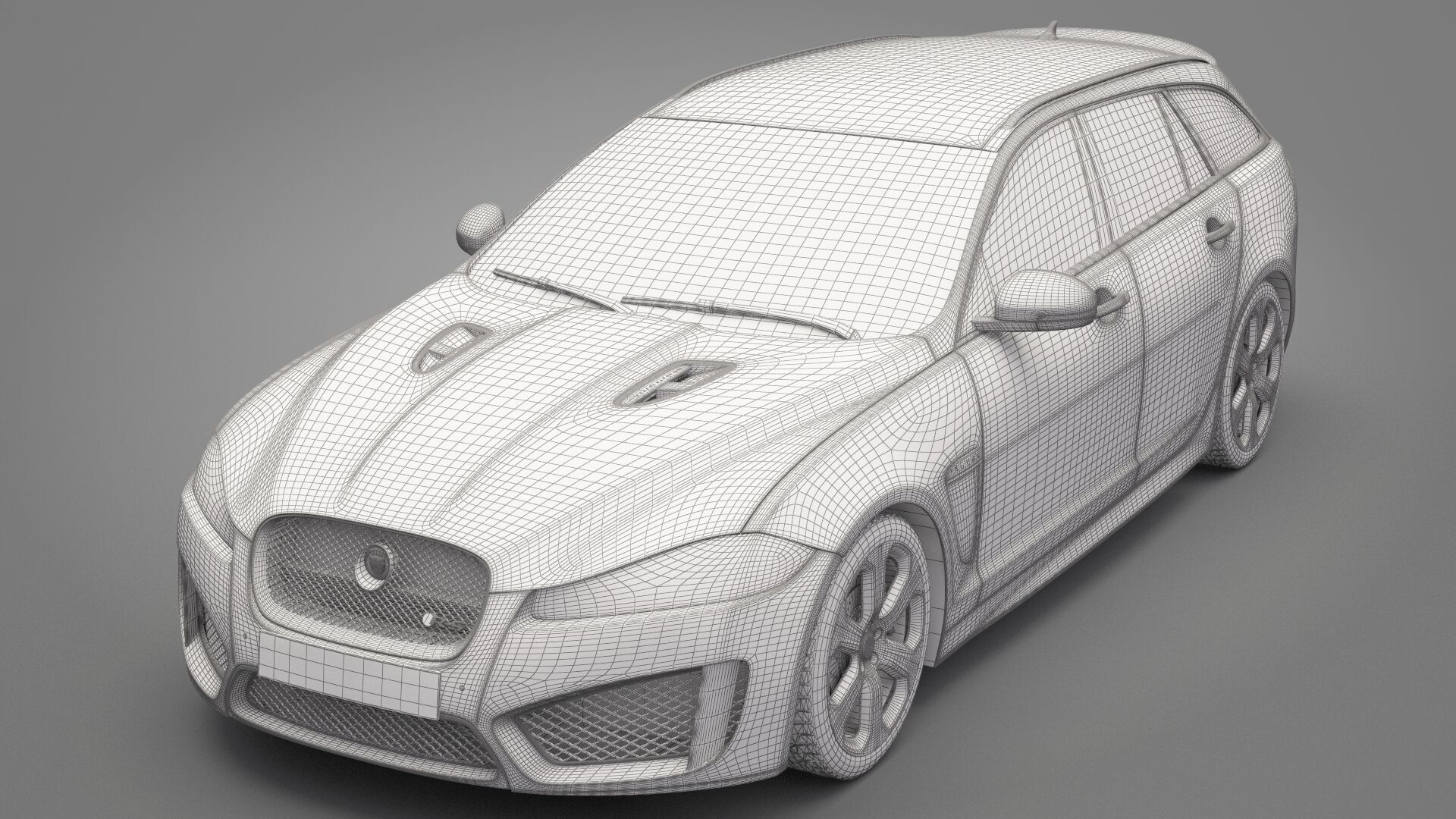 Jaguar XF 2014 3D model_26