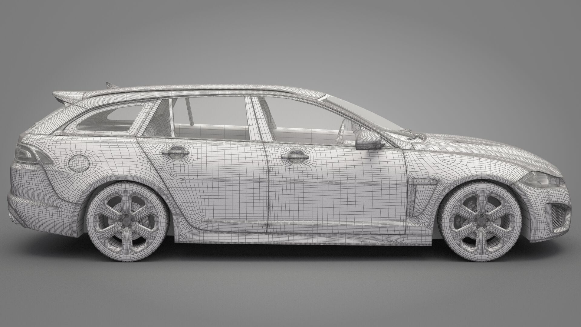 Jaguar XF 2014 3D model_25