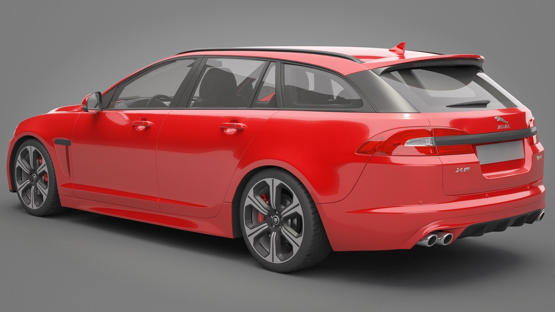 Jaguar XF 2014 3D model_9