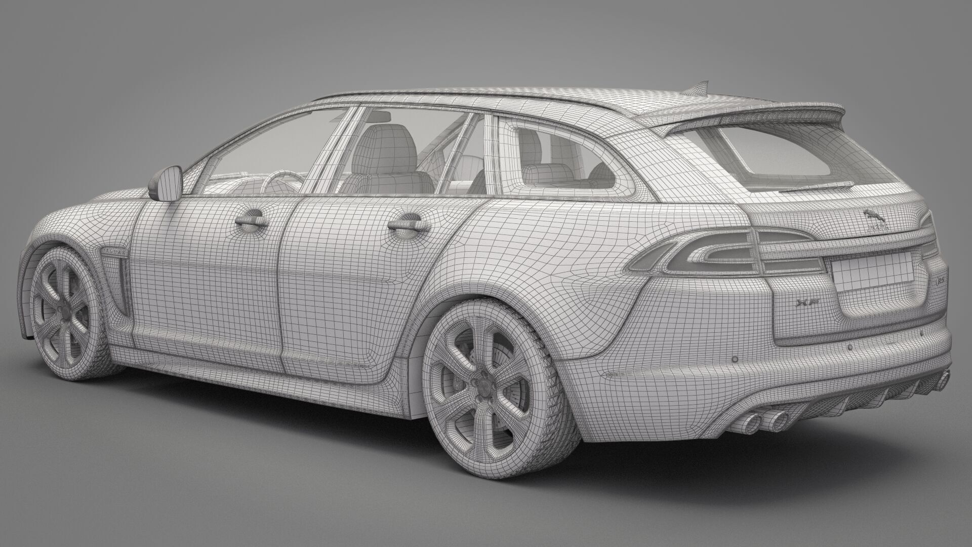 Jaguar XF 2014 3D model_21