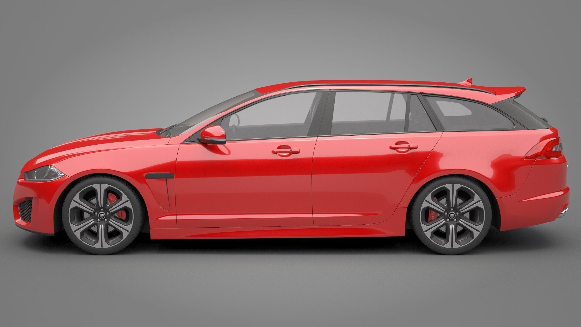 Jaguar XF 2014 3D model_10