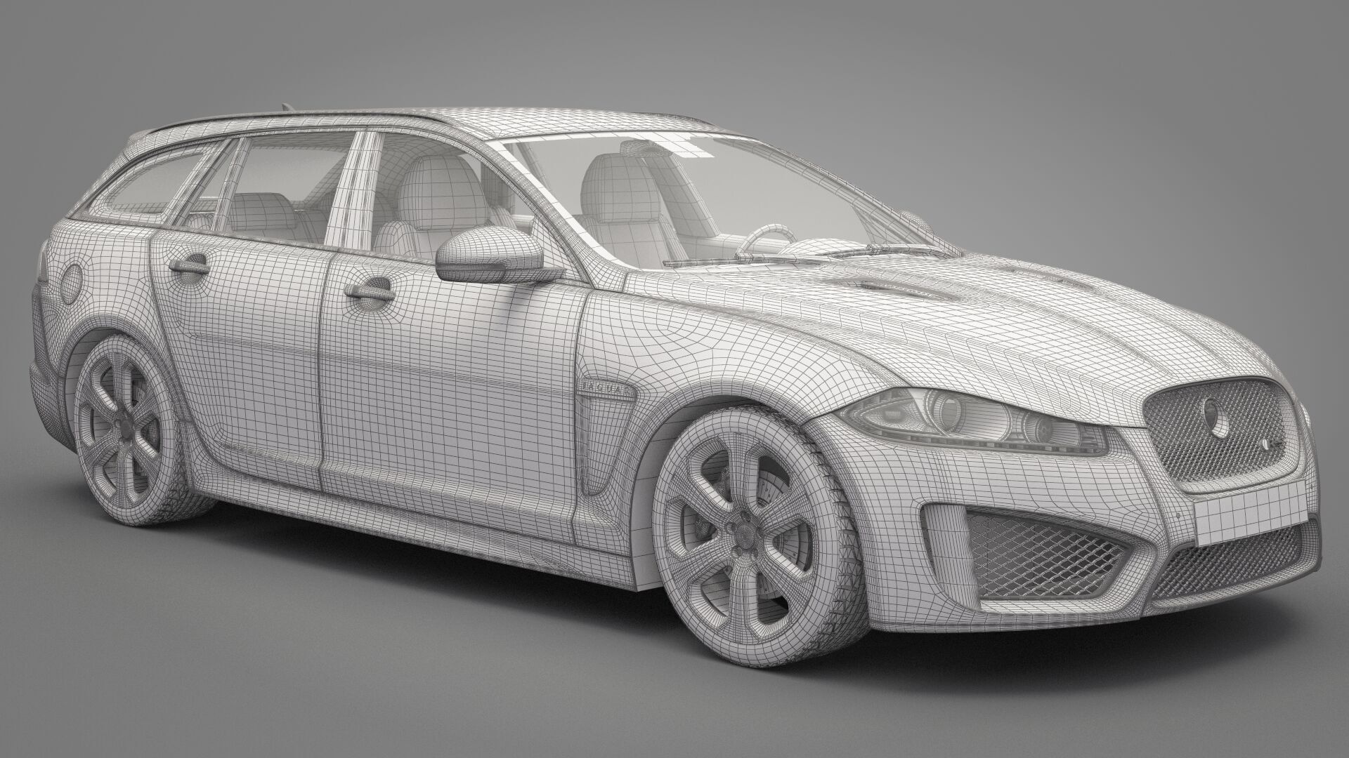 Jaguar XF 2014 3D model_19