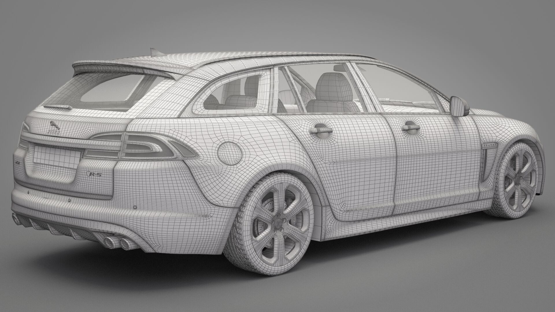 Jaguar XF 2014 3D model_20