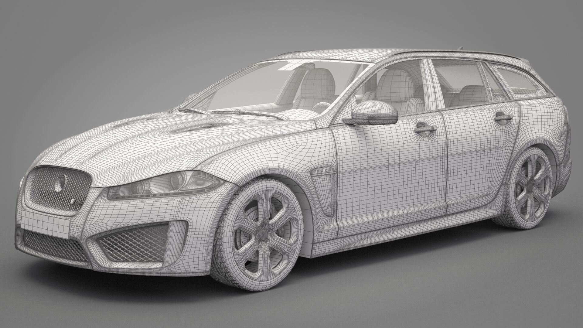Jaguar XF 2014 3D model_18