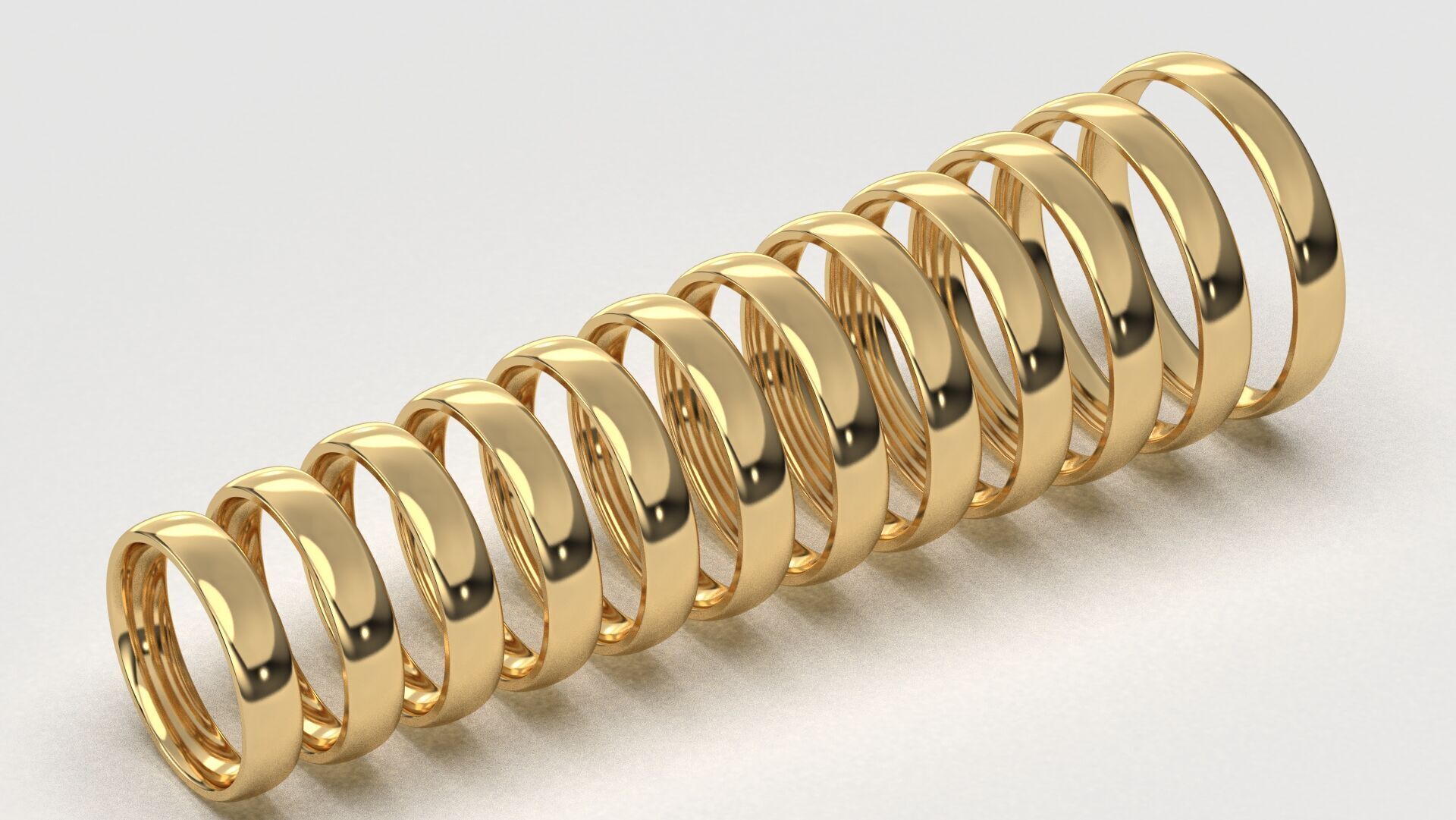 Band Ring for Men print model 3D R0140-W 4mm 3D print model_3