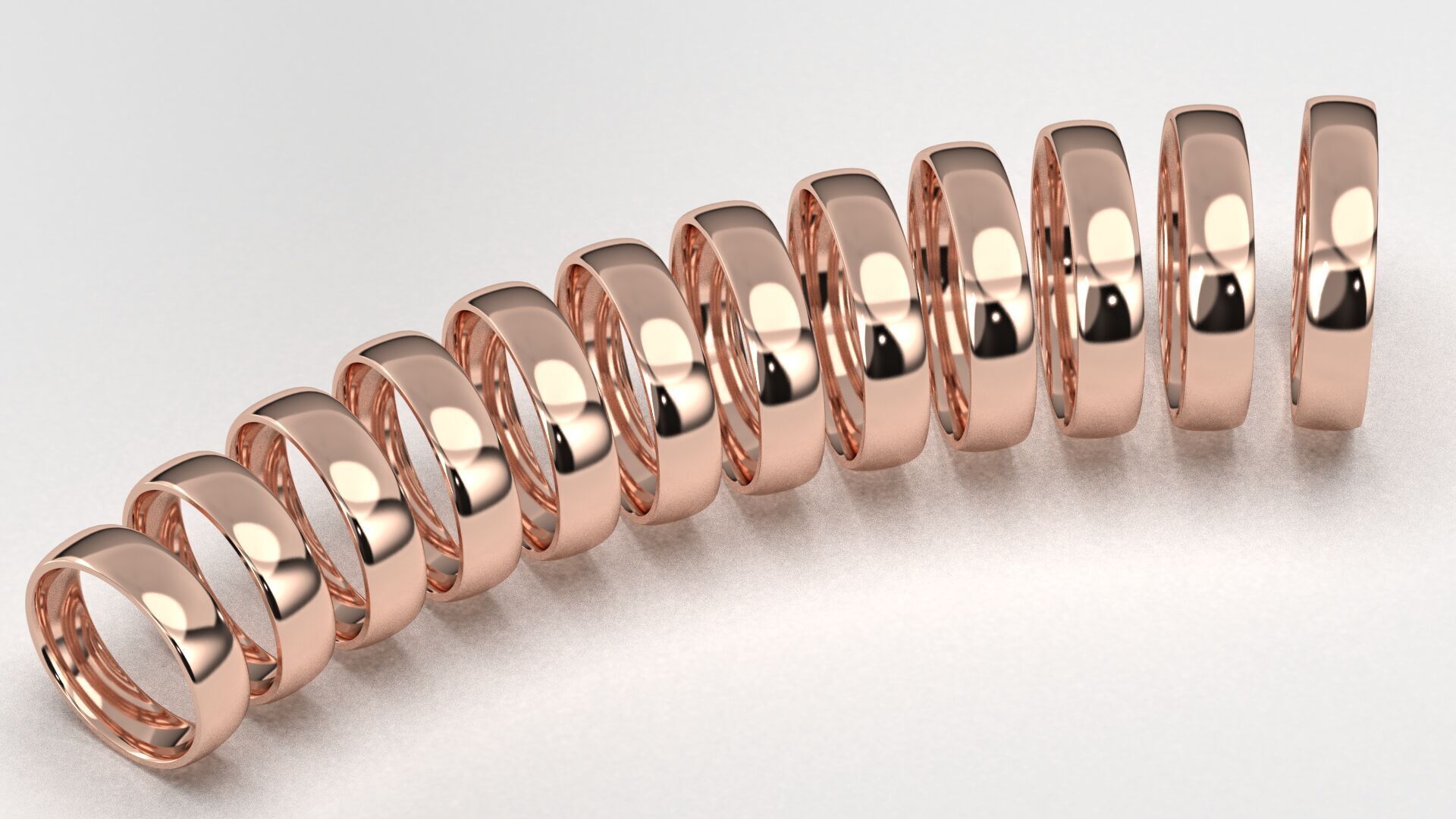 Band Ring for Men print model 3D R0140-W 5mm  3D print model_2