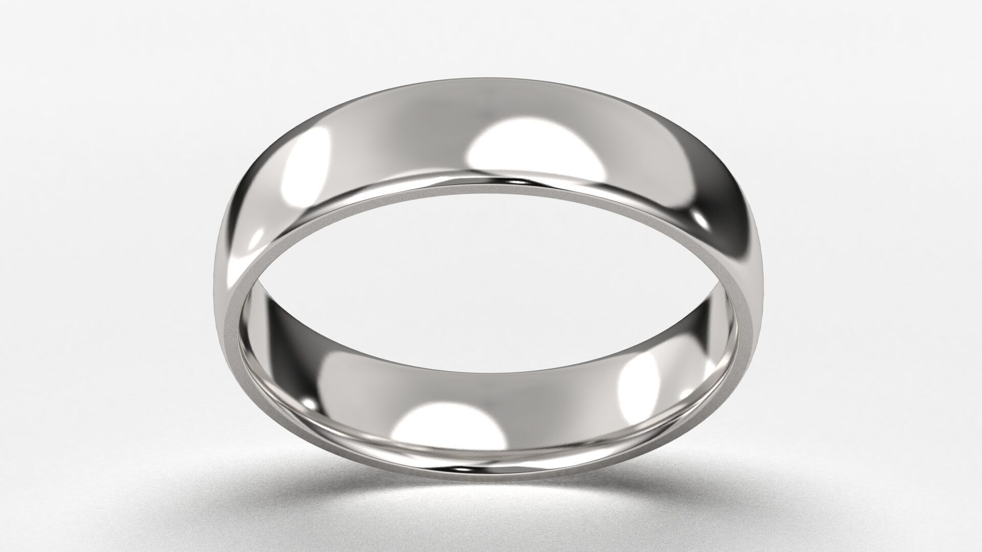 Band Ring for Men print model 3D R0140-W 5mm  3D print model_11