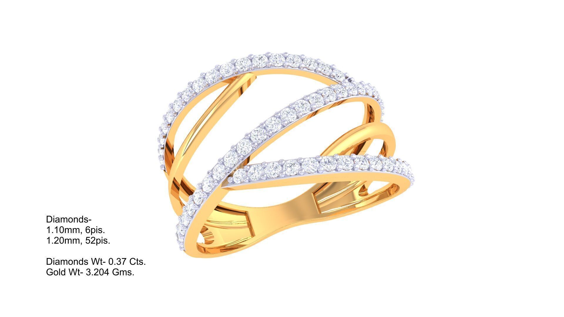  Women Ring MTL 3dm STL OBJ FBX Details 3D print model_2