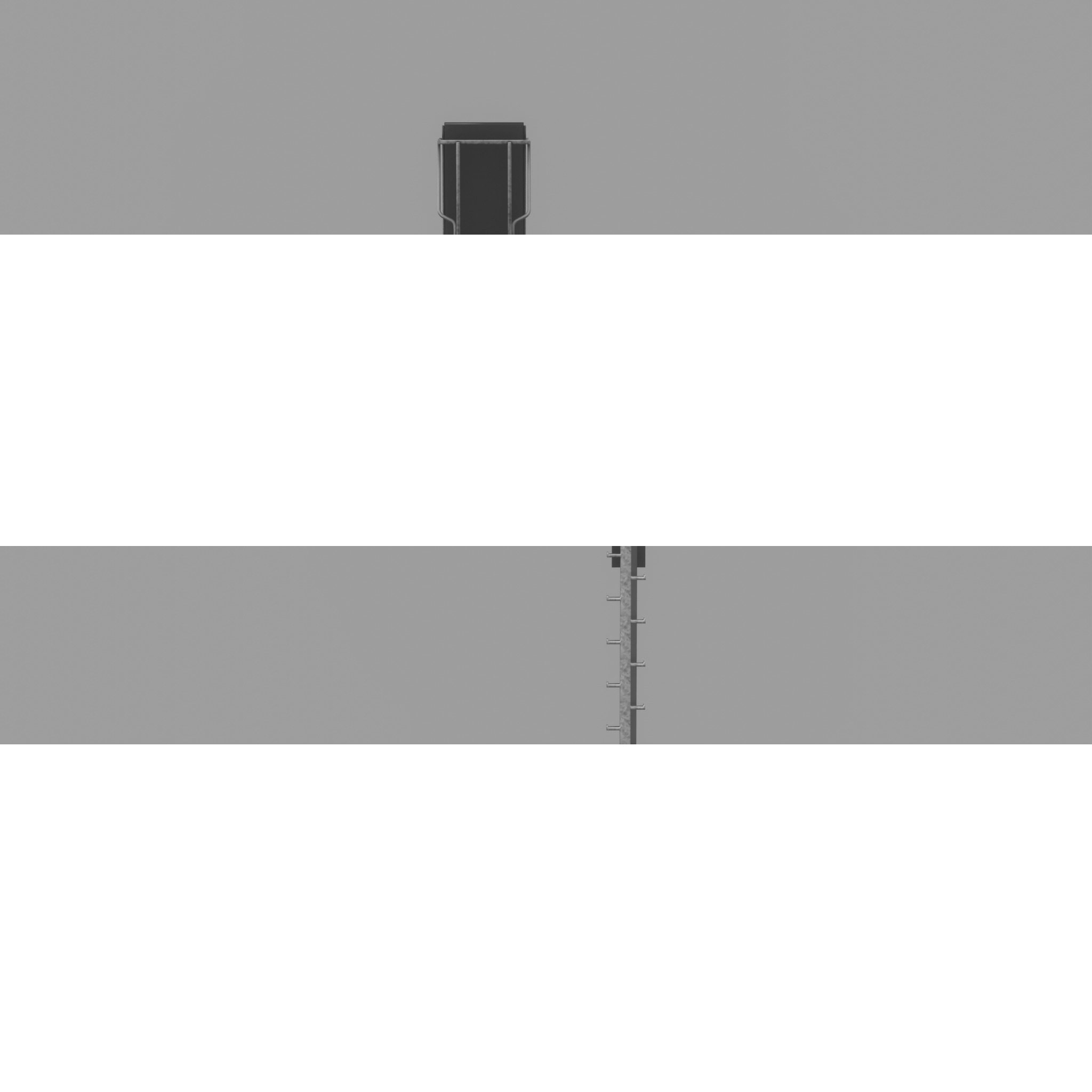 KS Railway-Signal Post 7000mm Version-15 Low-poly 3D model_31