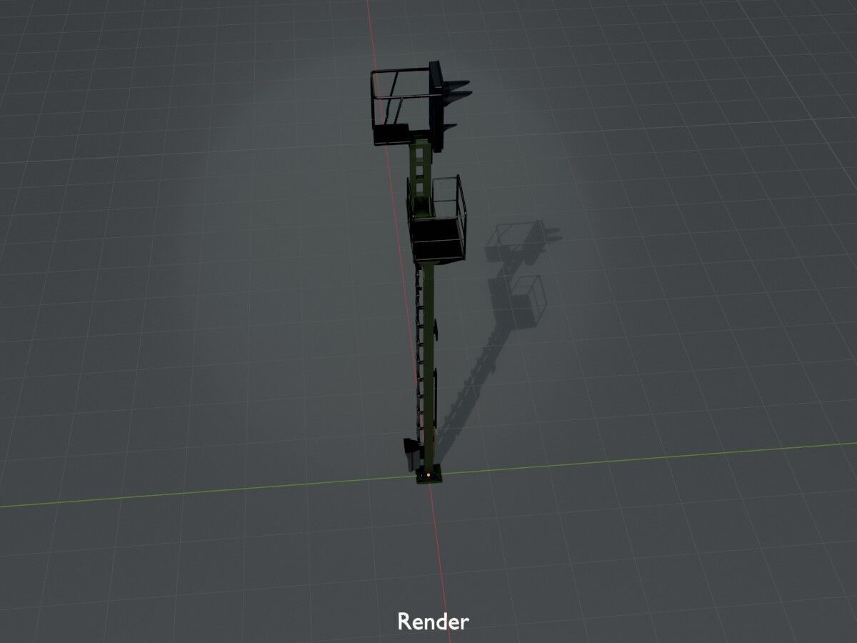 KS Railway-Signal Post 7000mm Version-15 Low-poly 3D model_16