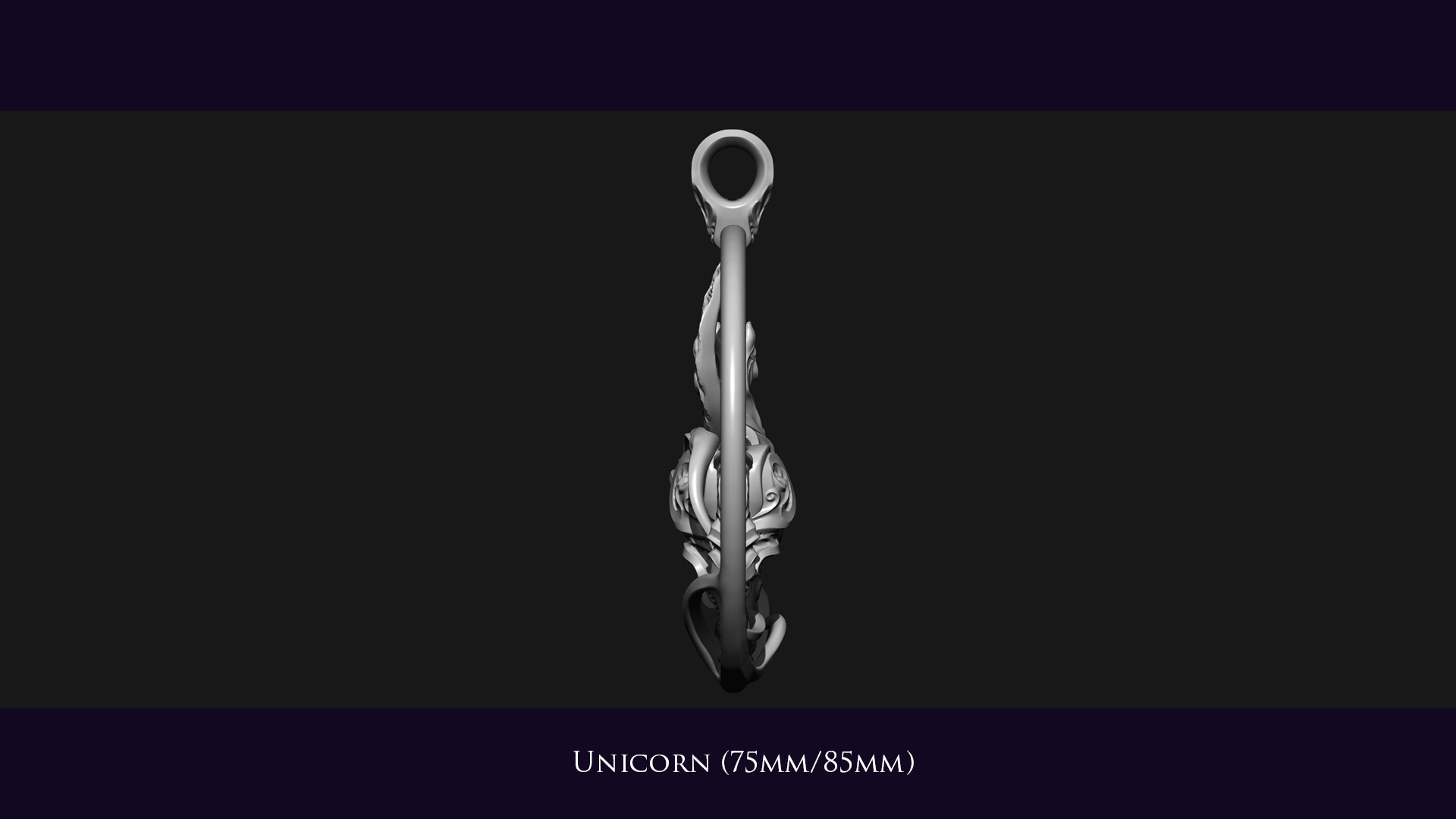 Unicorn Ornament 3D print model_5