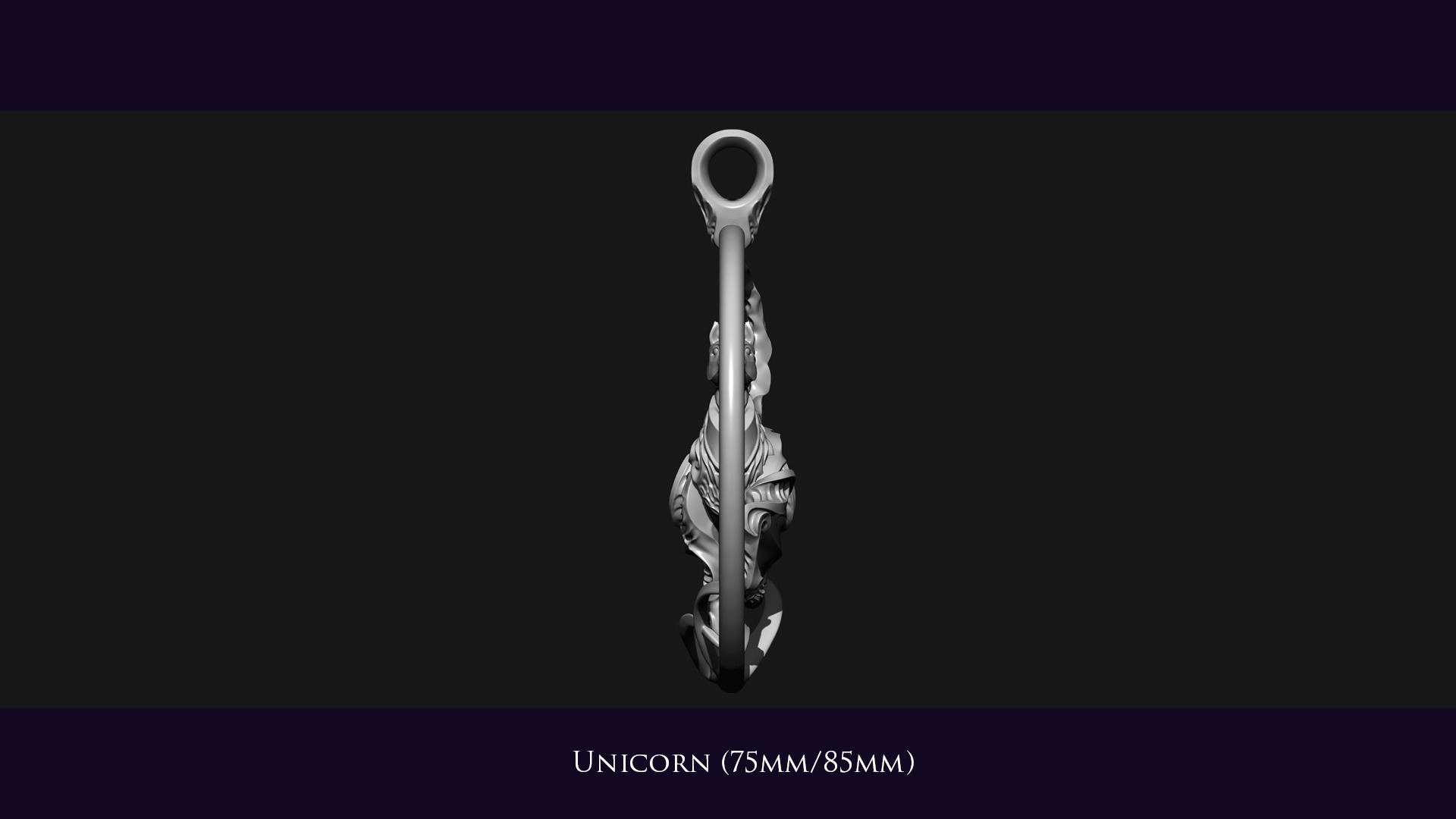 Unicorn Ornament 3D print model_8