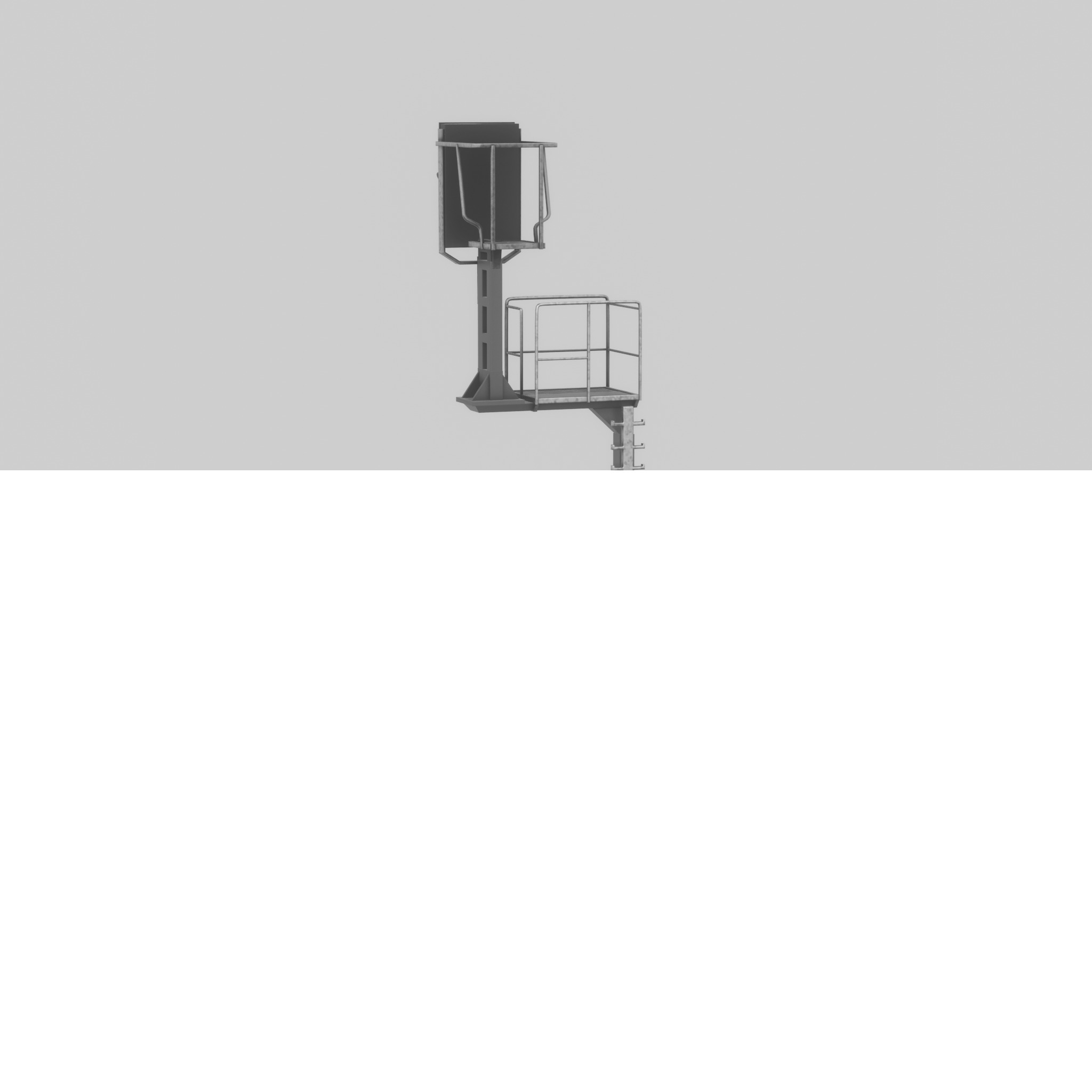 KS Railway Signal Post 7000mm Version-16 Low-poly 3D model_23