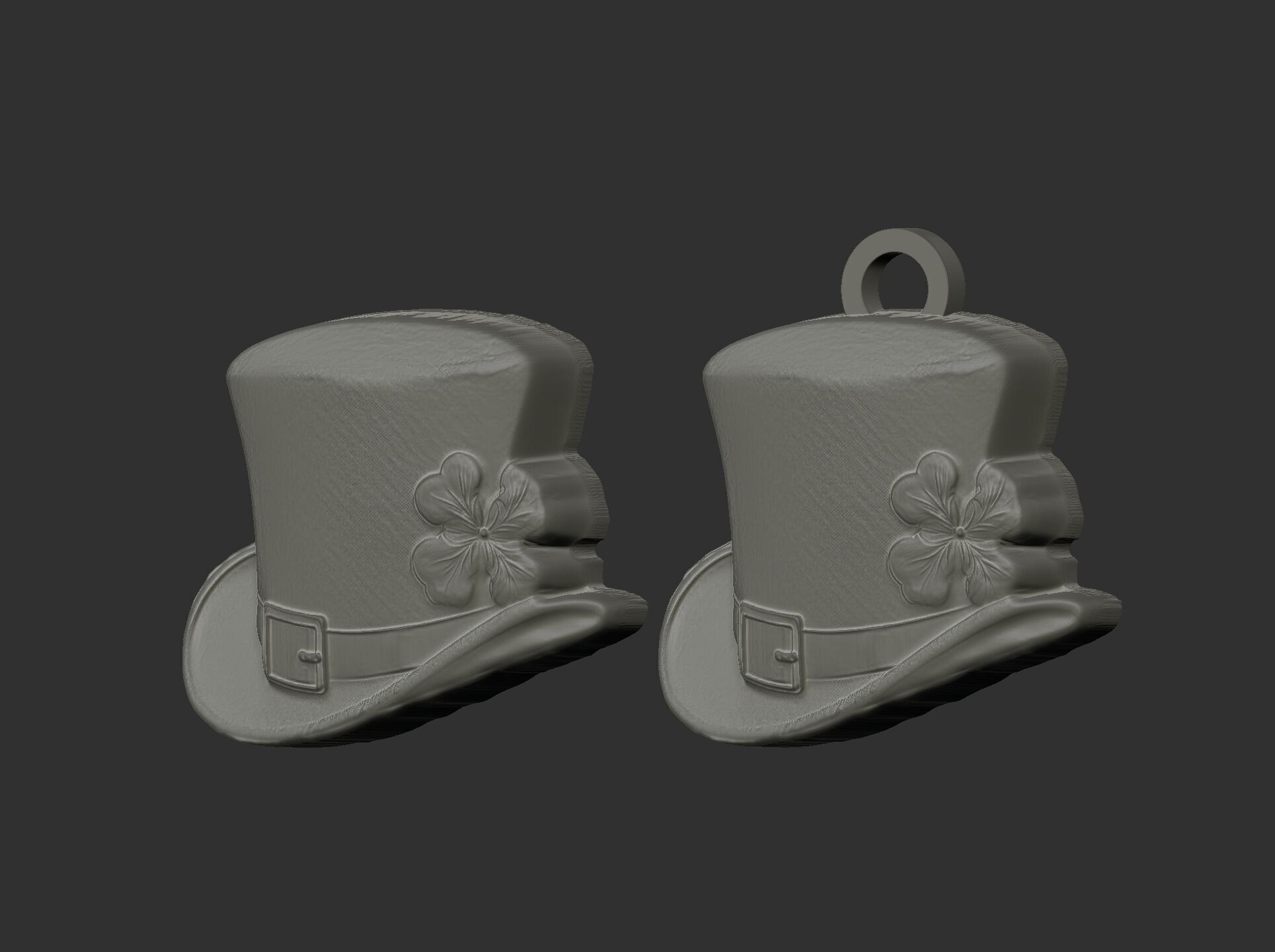 st patrick hat decor cnc  3D print model_23