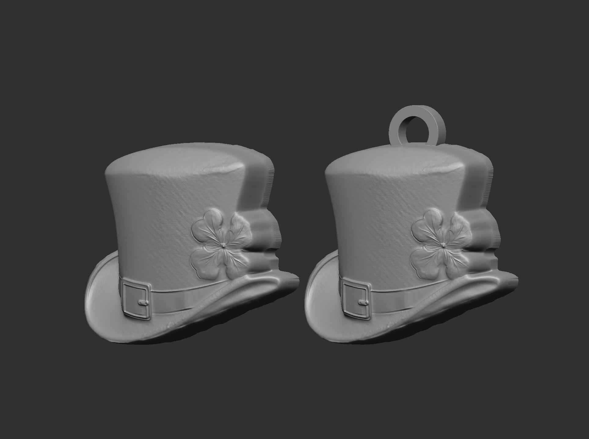 st patrick hat decor cnc  3D print model_5