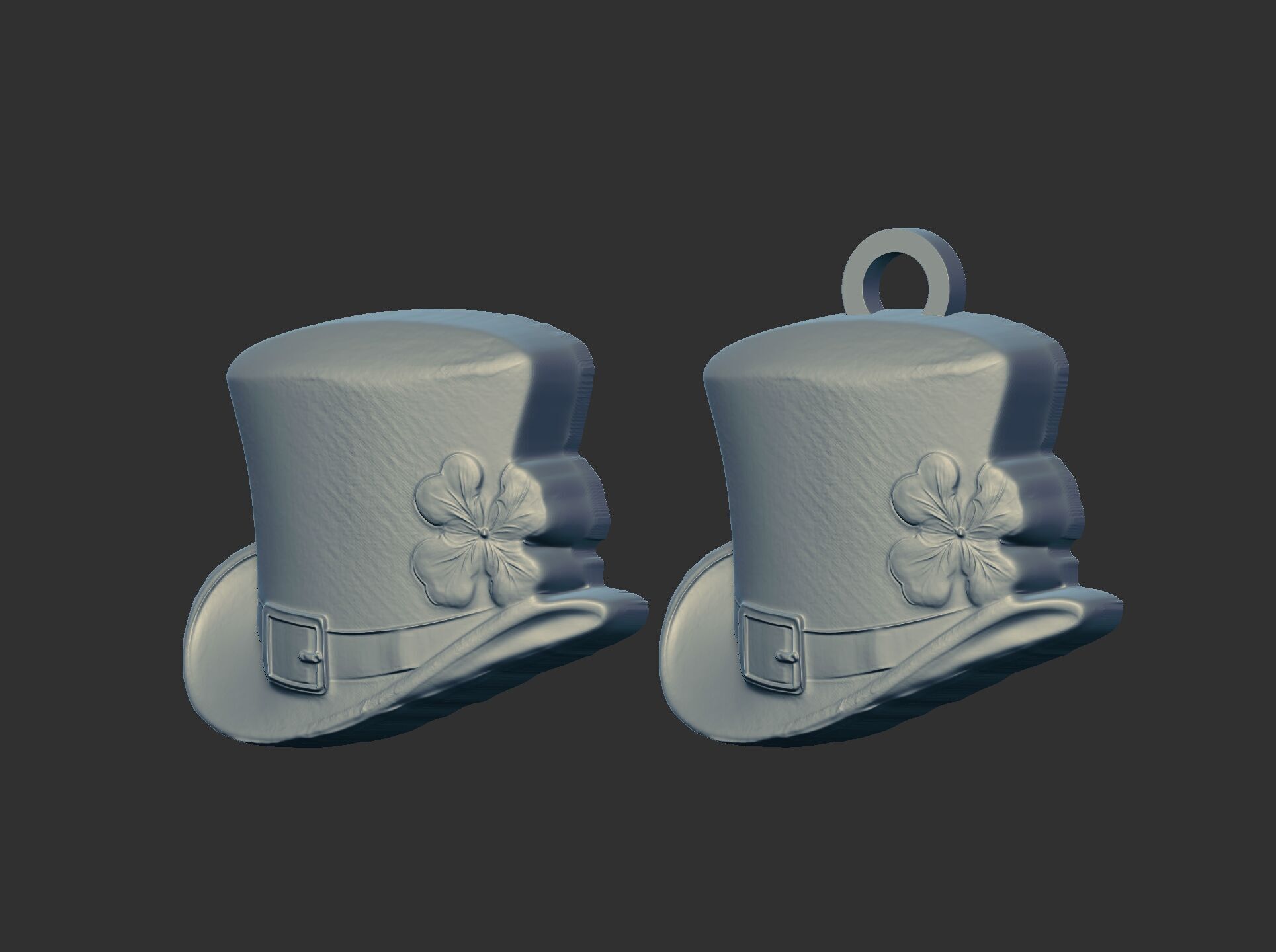 st patrick hat decor cnc  3D print model_3