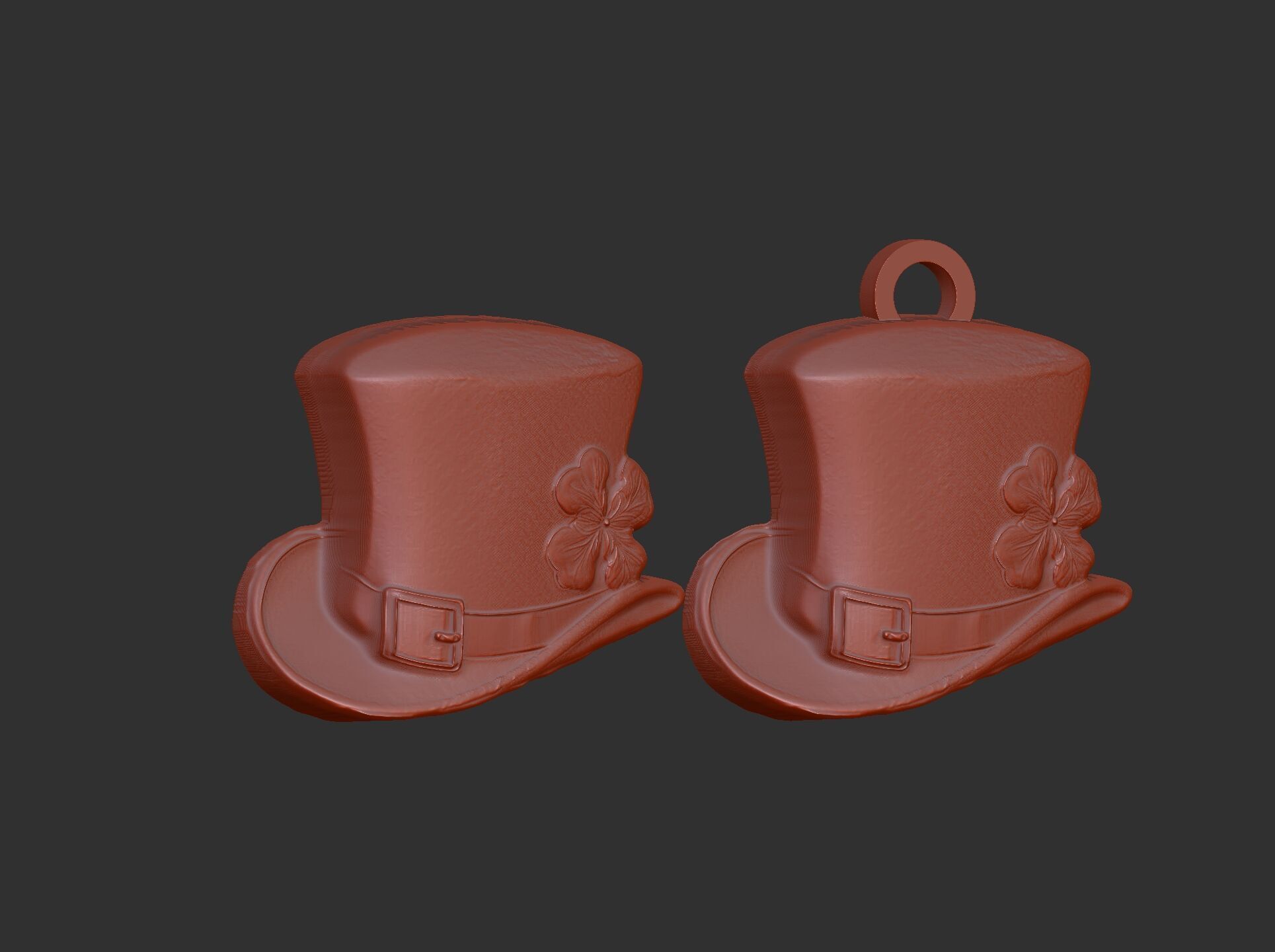 st patrick hat decor cnc  3D print model_8