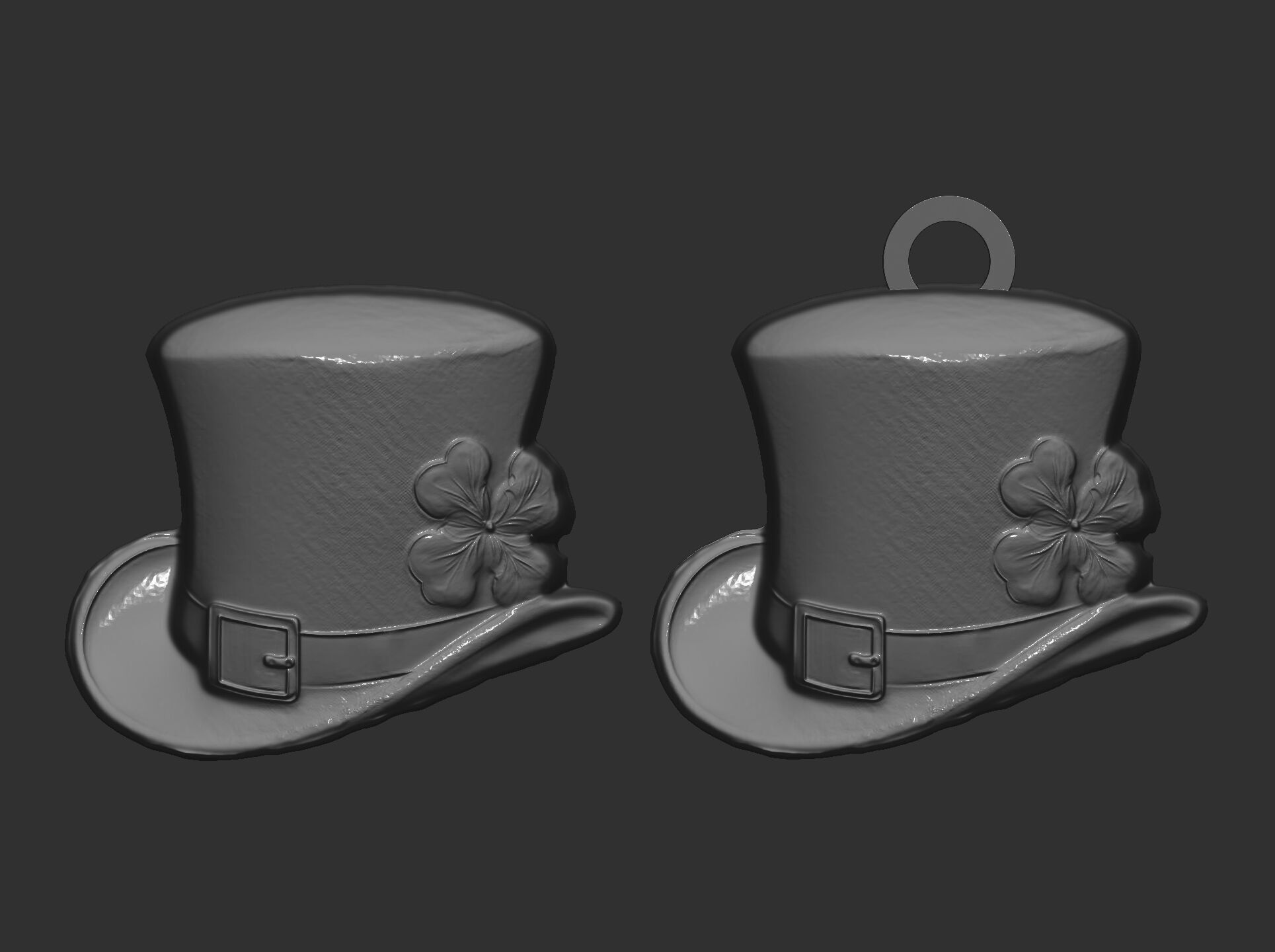 st patrick hat decor cnc  3D print model_21