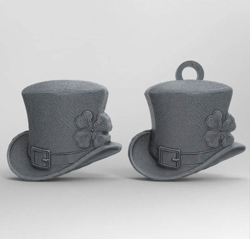 st patrick hat decor cnc  3D print model_1