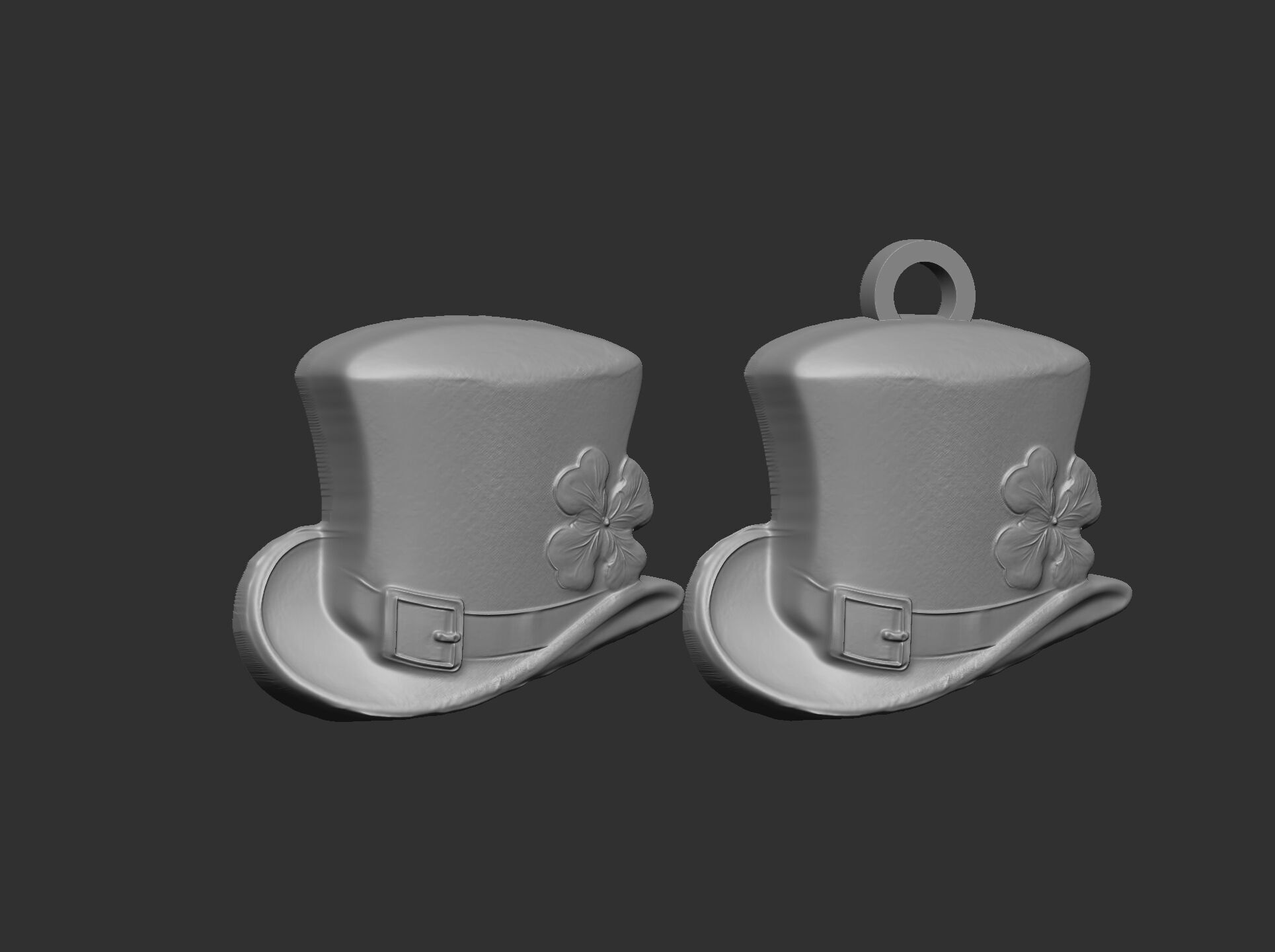 st patrick hat decor cnc  3D print model_6