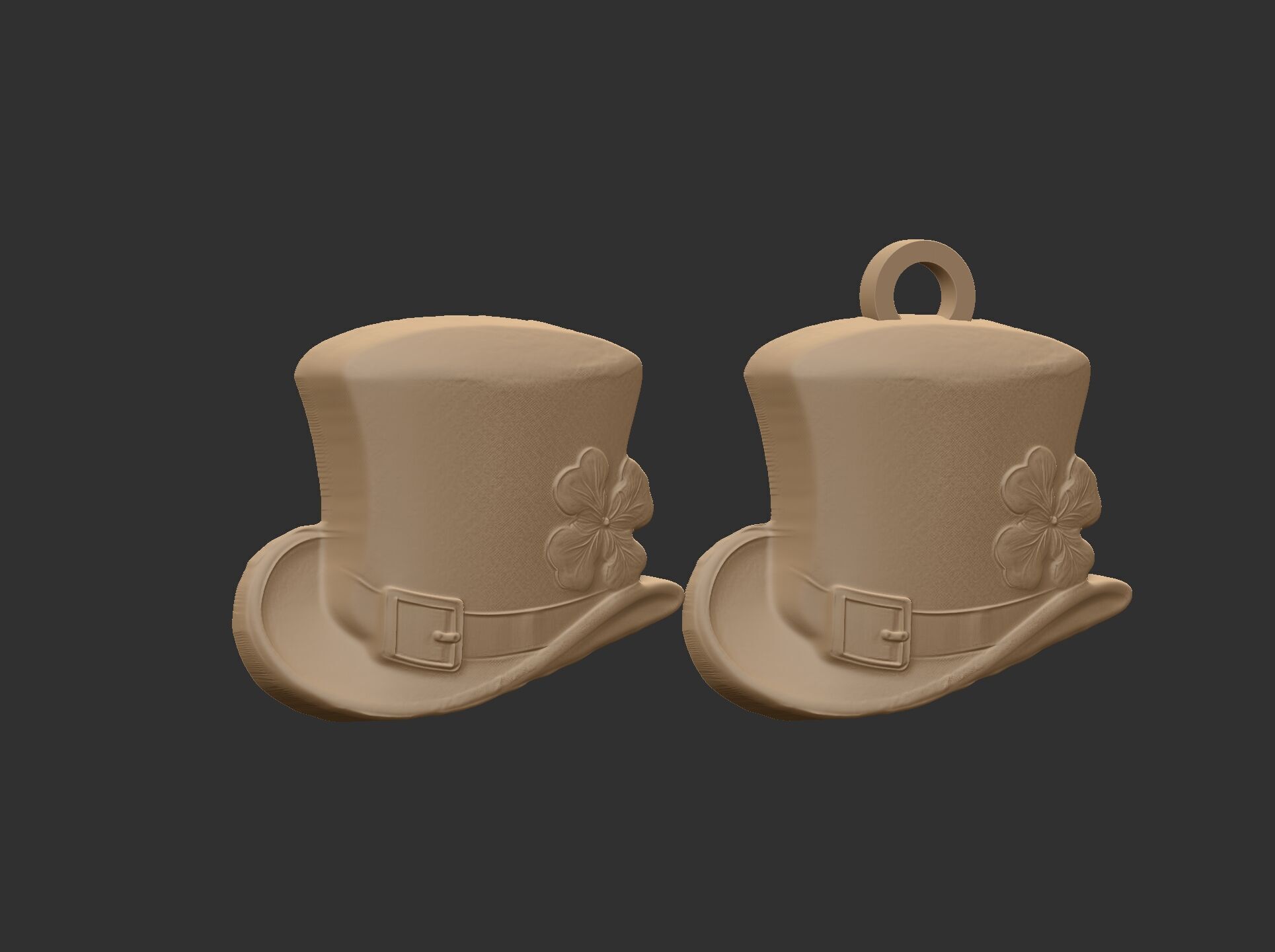 st patrick hat decor cnc  3D print model_11