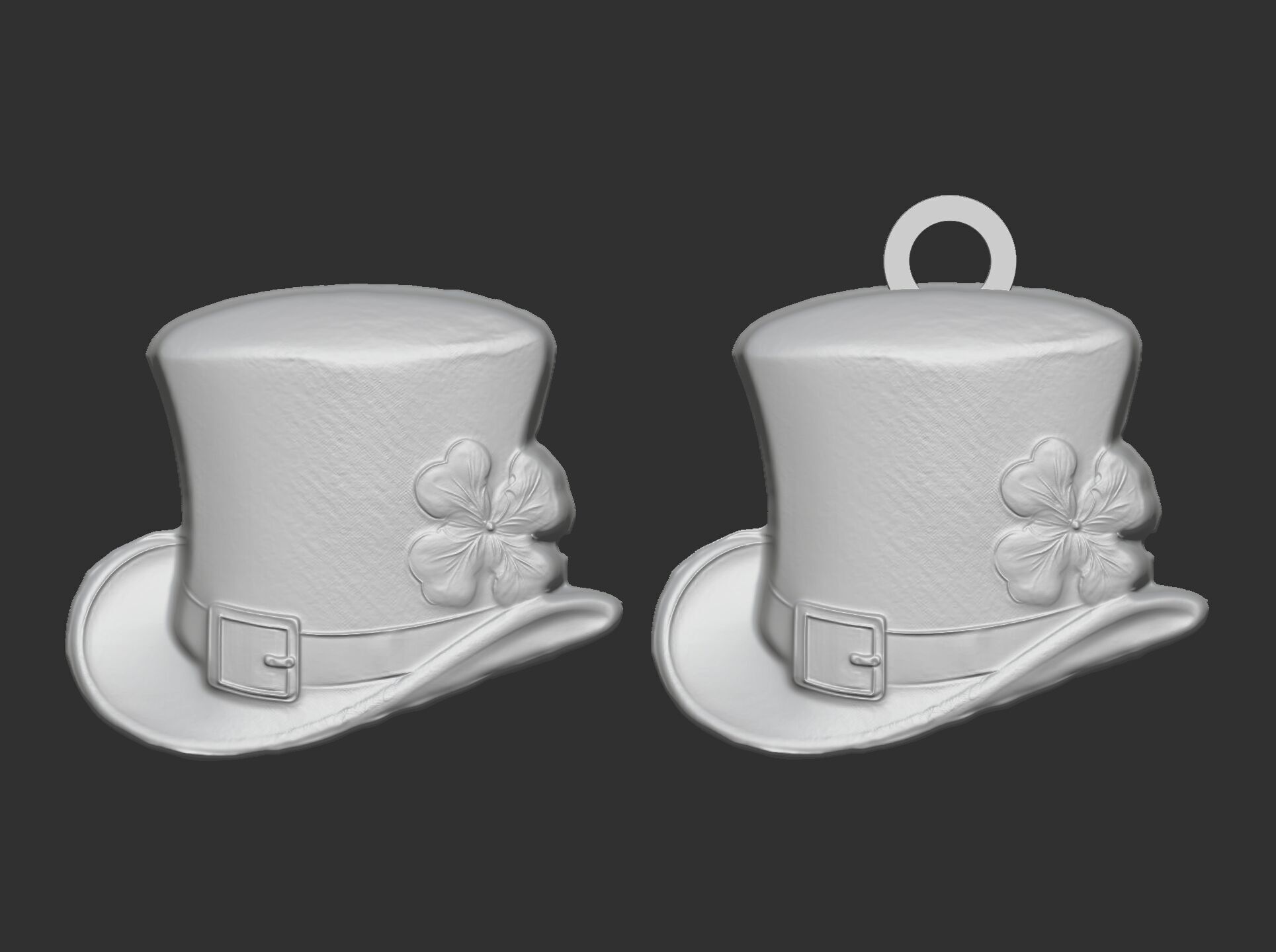 st patrick hat decor cnc  3D print model_19