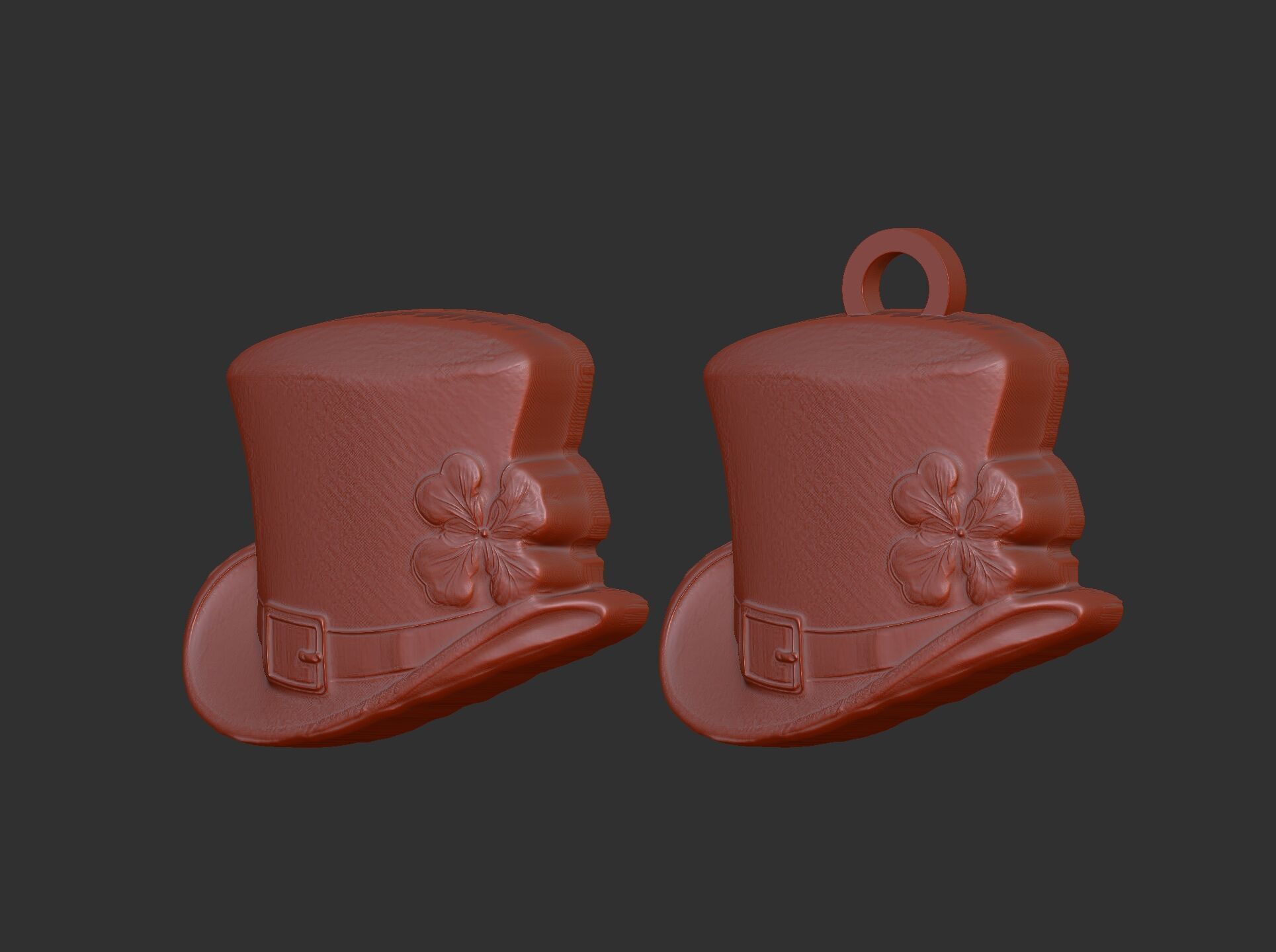 st patrick hat decor cnc  3D print model_4