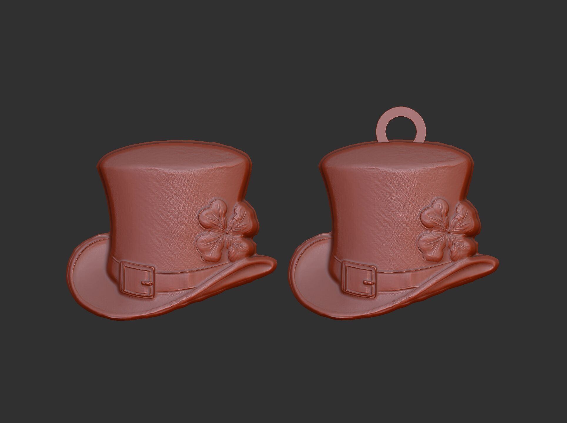 st patrick hat decor cnc  3D print model_16