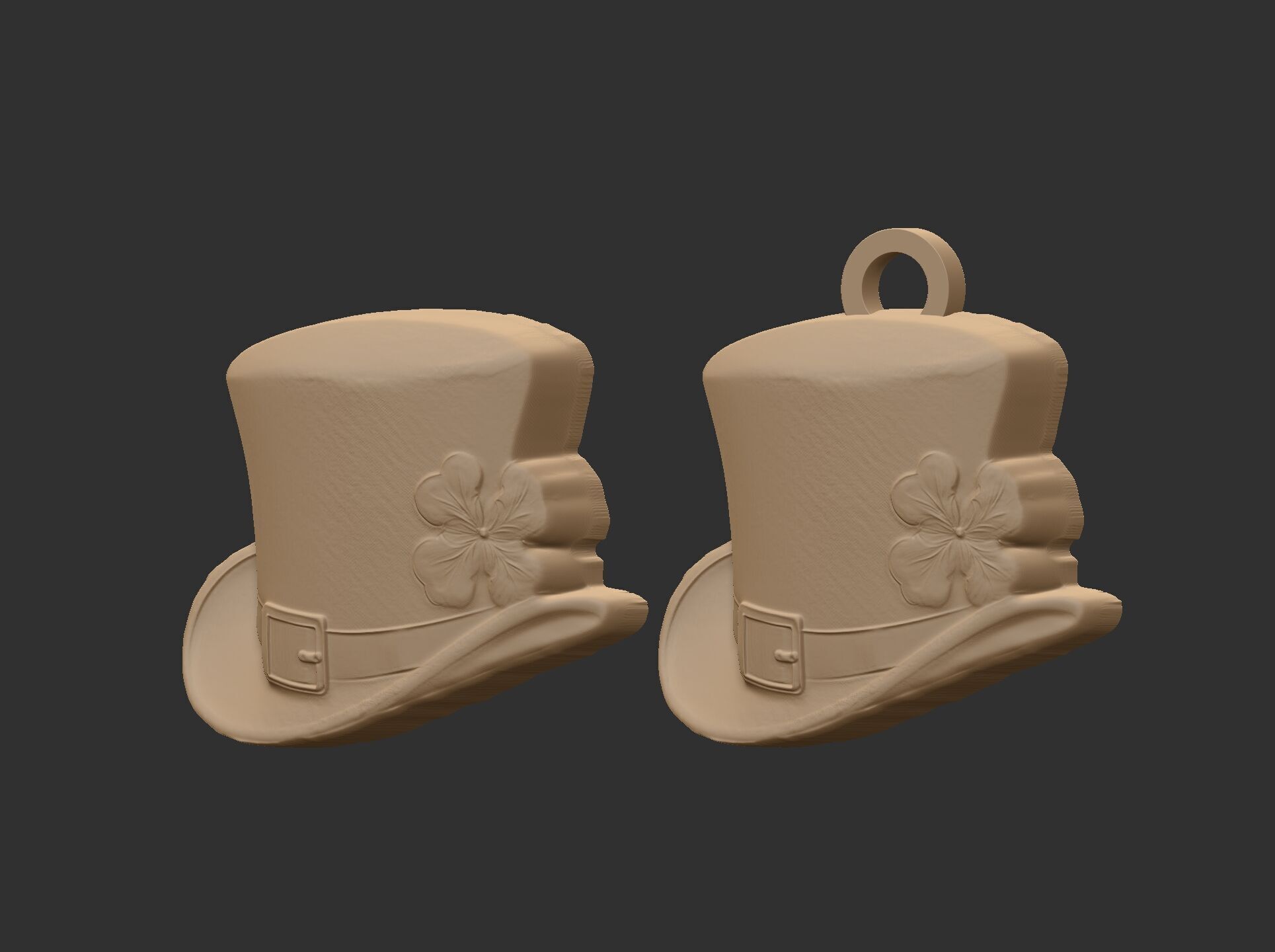 st patrick hat decor cnc  3D print model_22