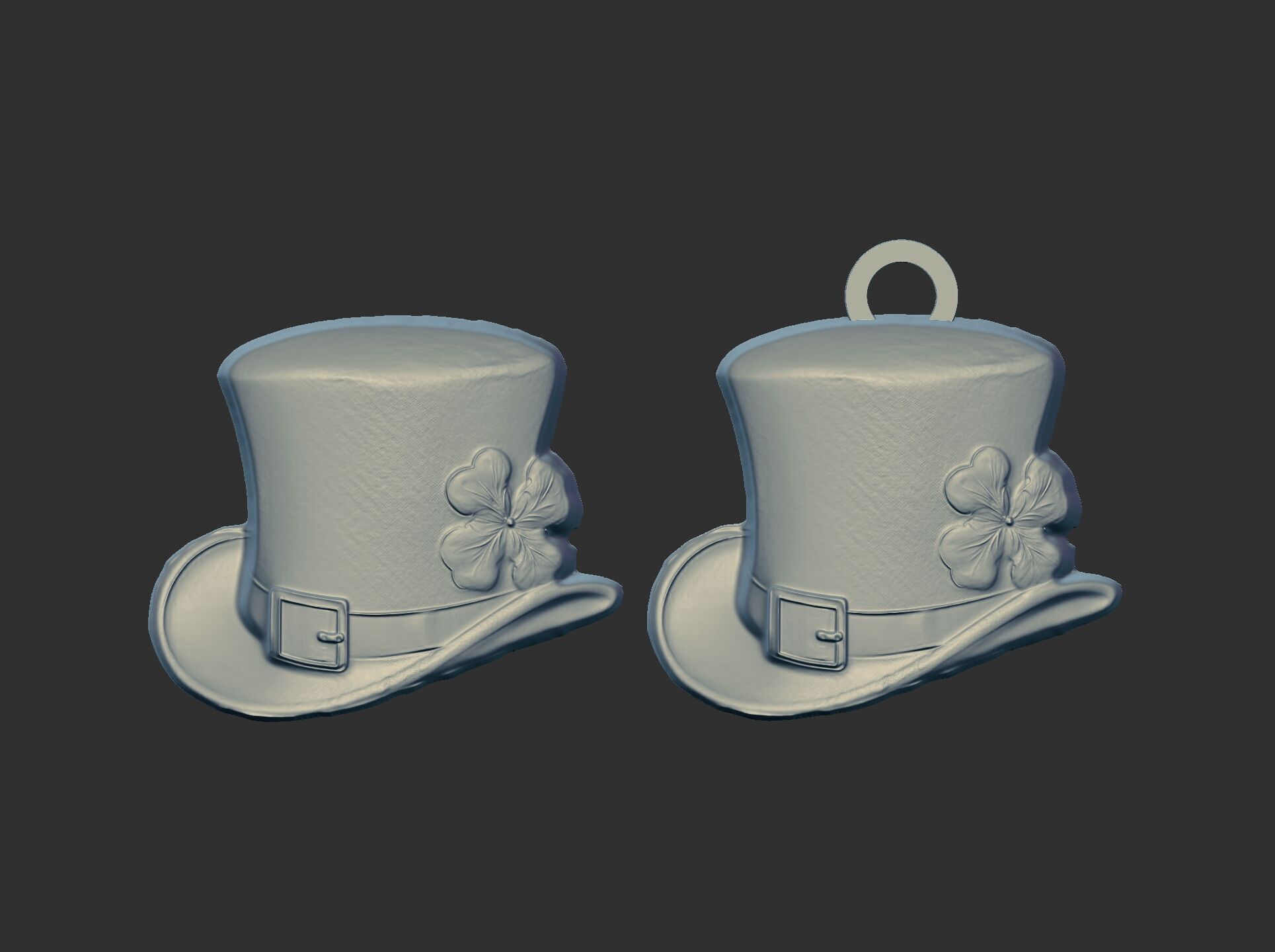 st patrick hat decor cnc  3D print model_15