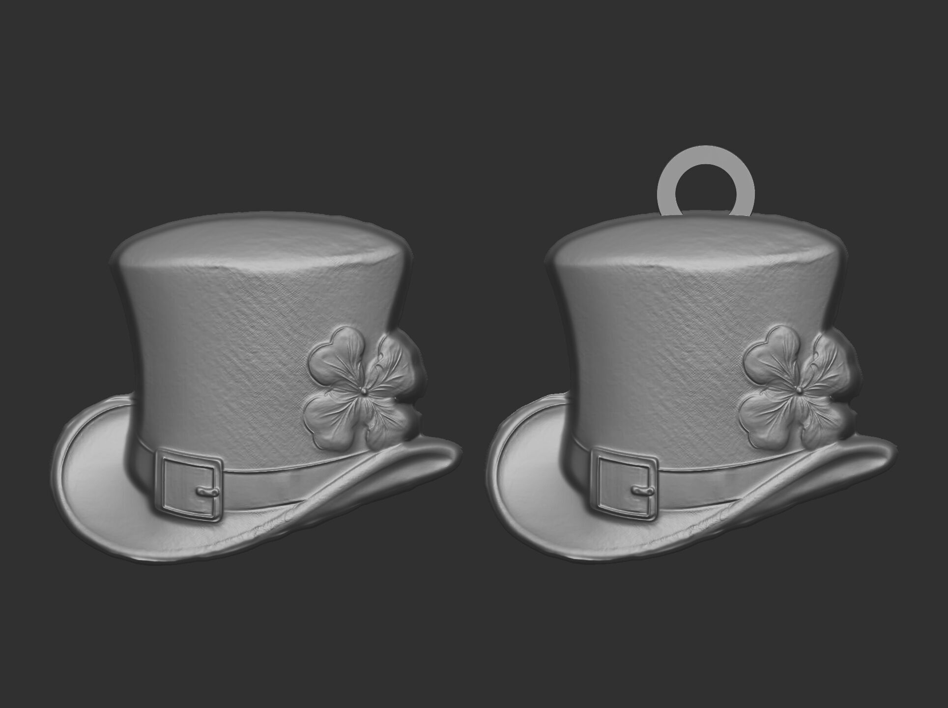 st patrick hat decor cnc  3D print model_17