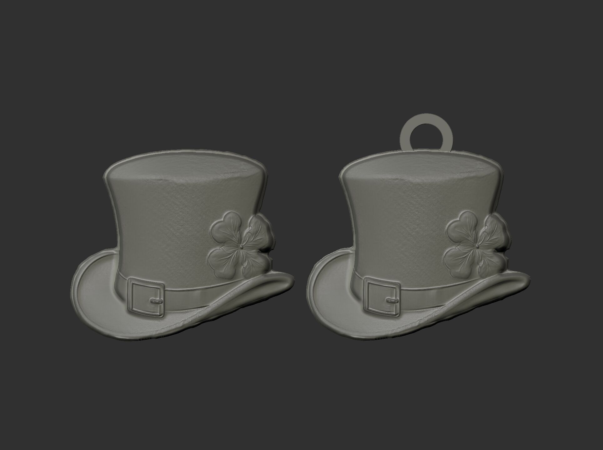 st patrick hat decor cnc  3D print model_13