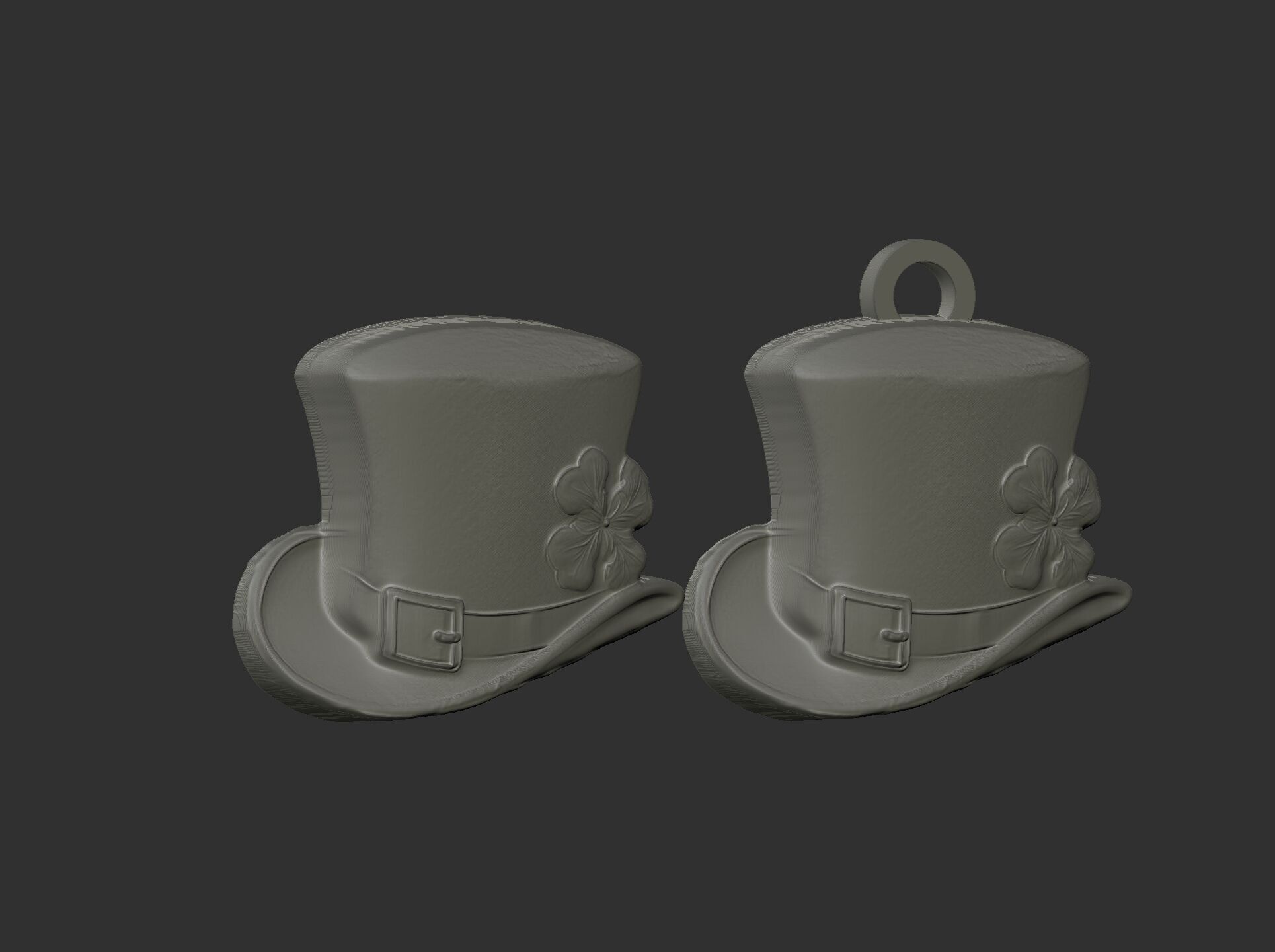 st patrick hat decor cnc  3D print model_10