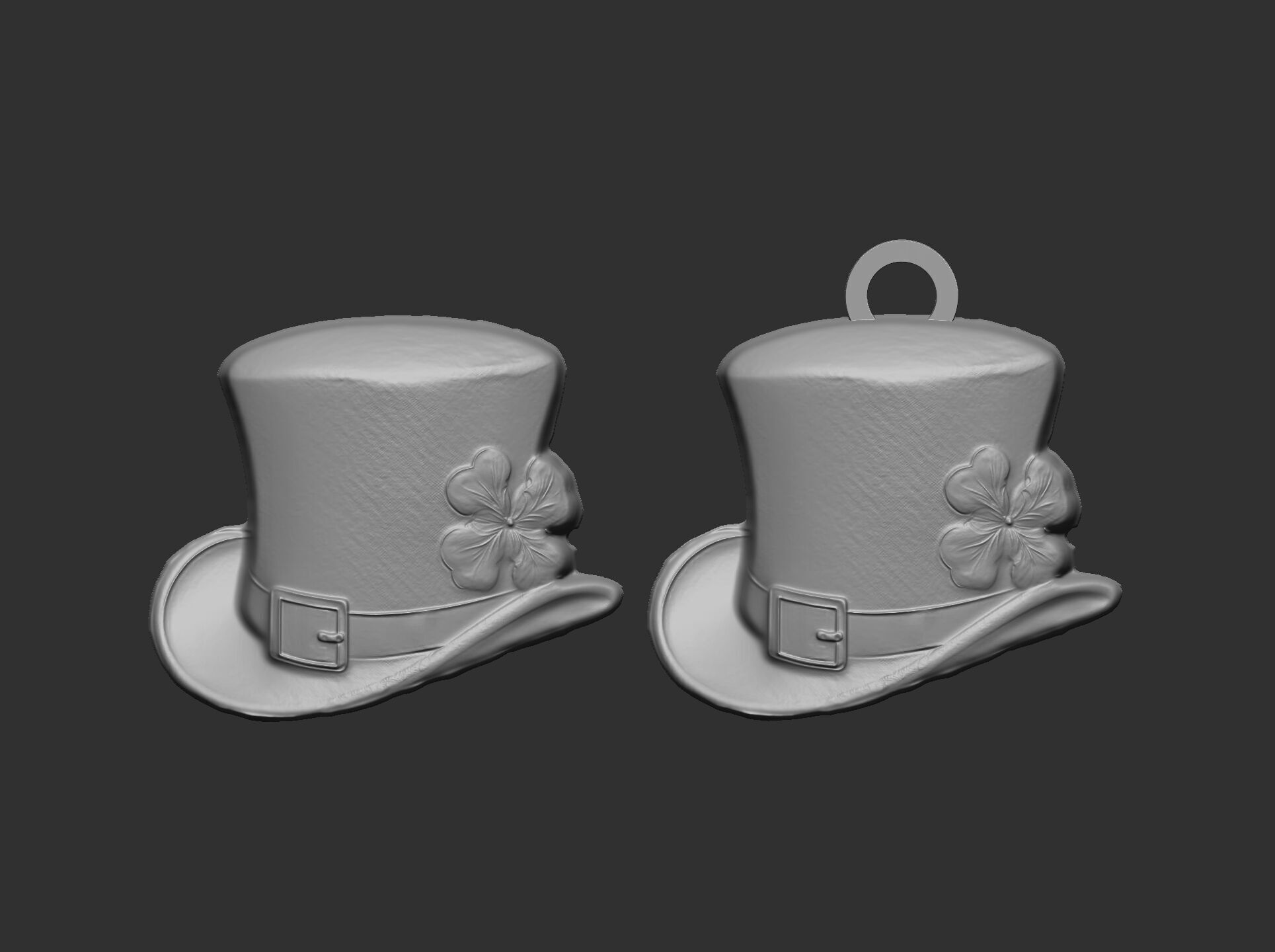 st patrick hat decor cnc  3D print model_7