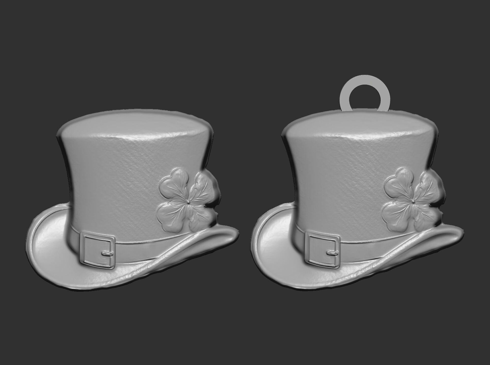 st patrick hat decor cnc  3D print model_14