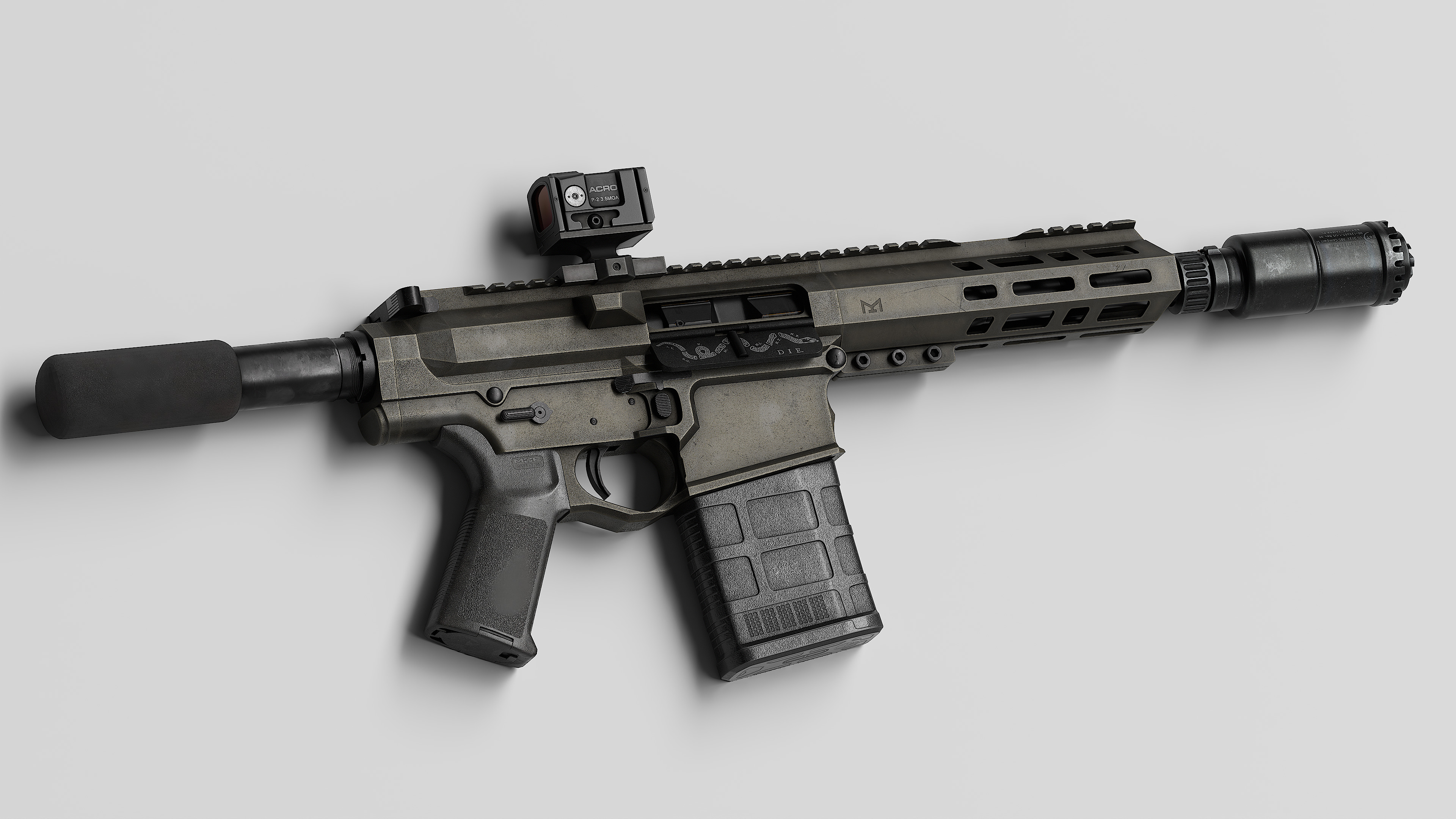 AR LR 308 V2 Low-poly 3D model_6