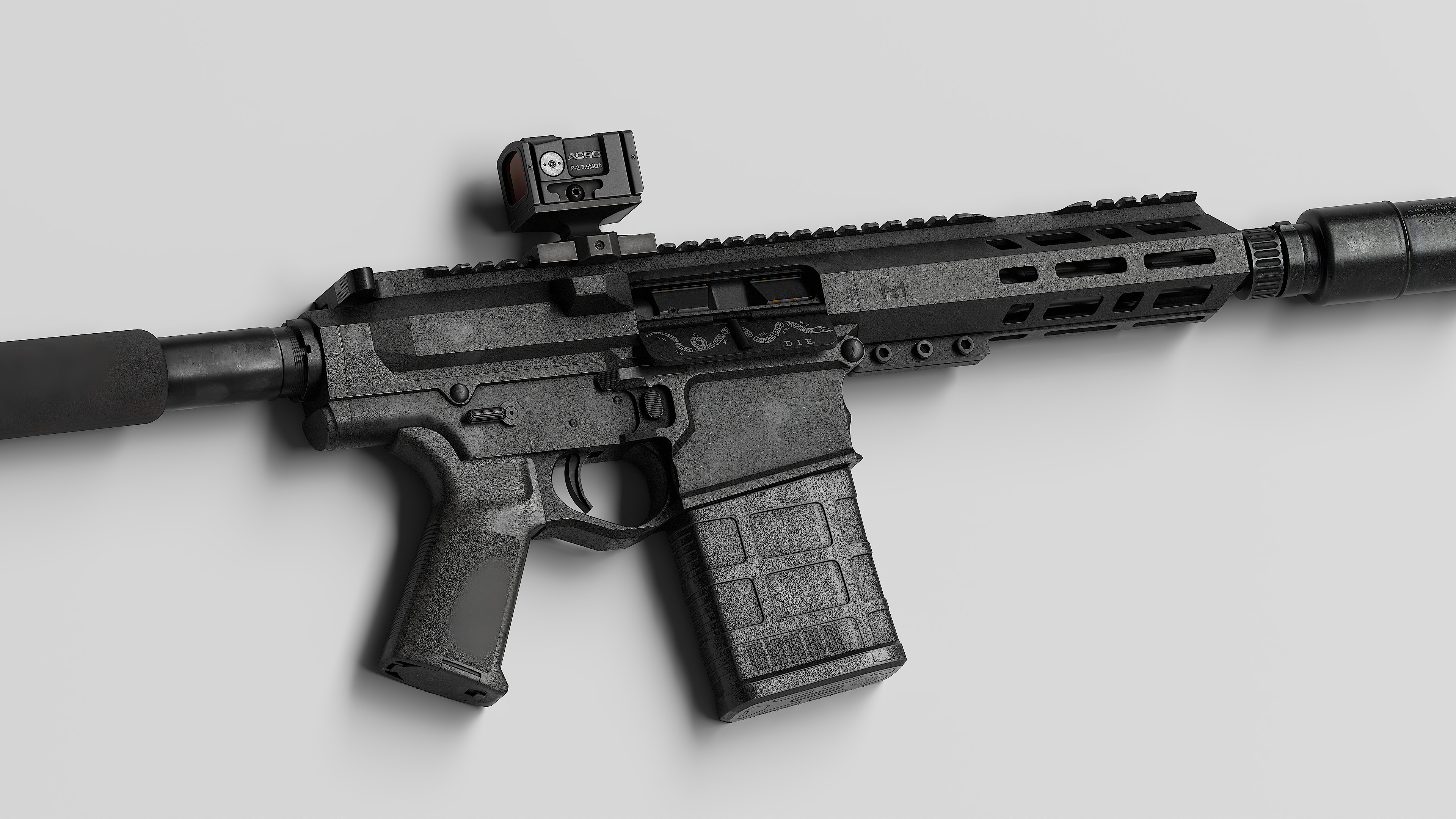 AR LR 308 V2 Low-poly 3D model_4
